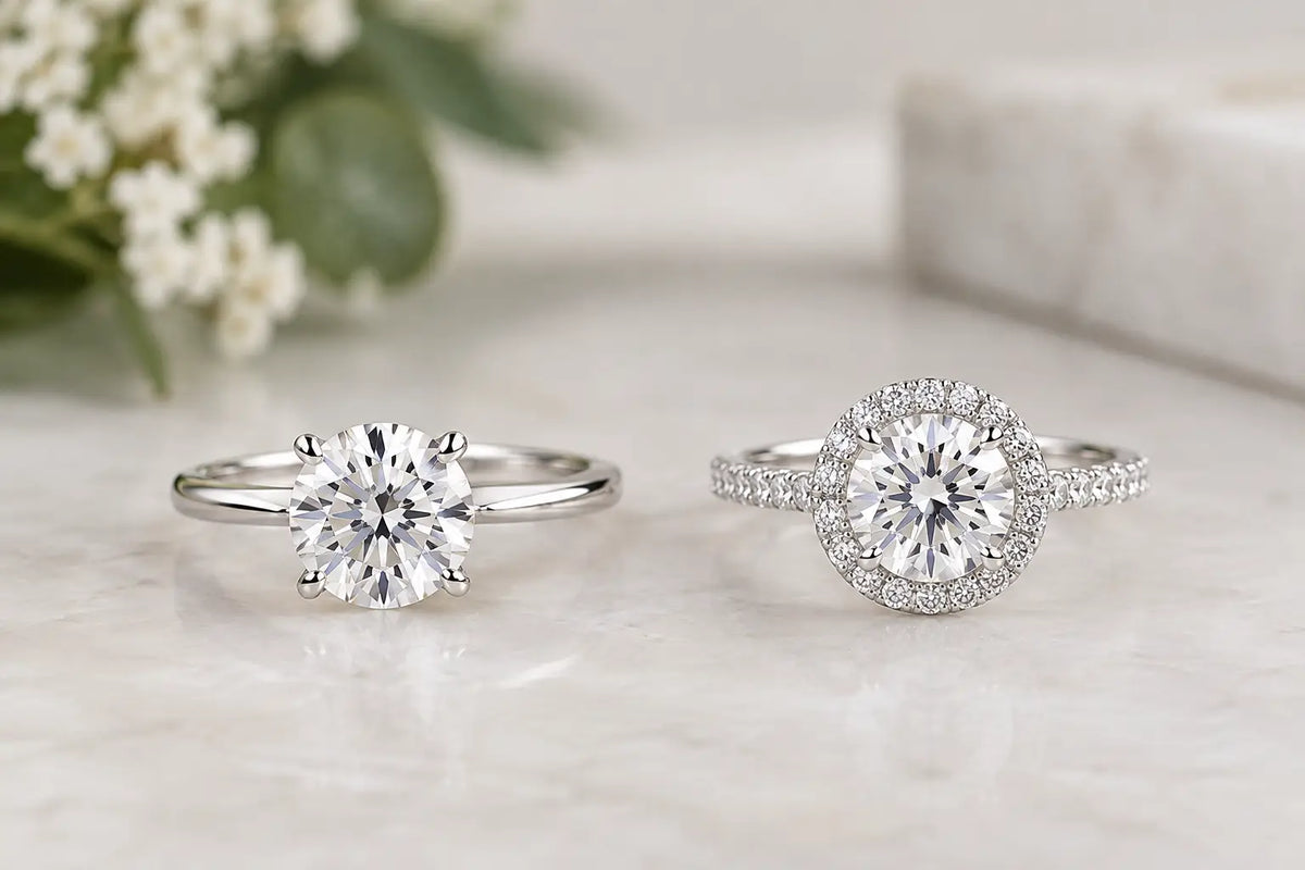 Solitaire Versus Halo Engagement Rings Compared