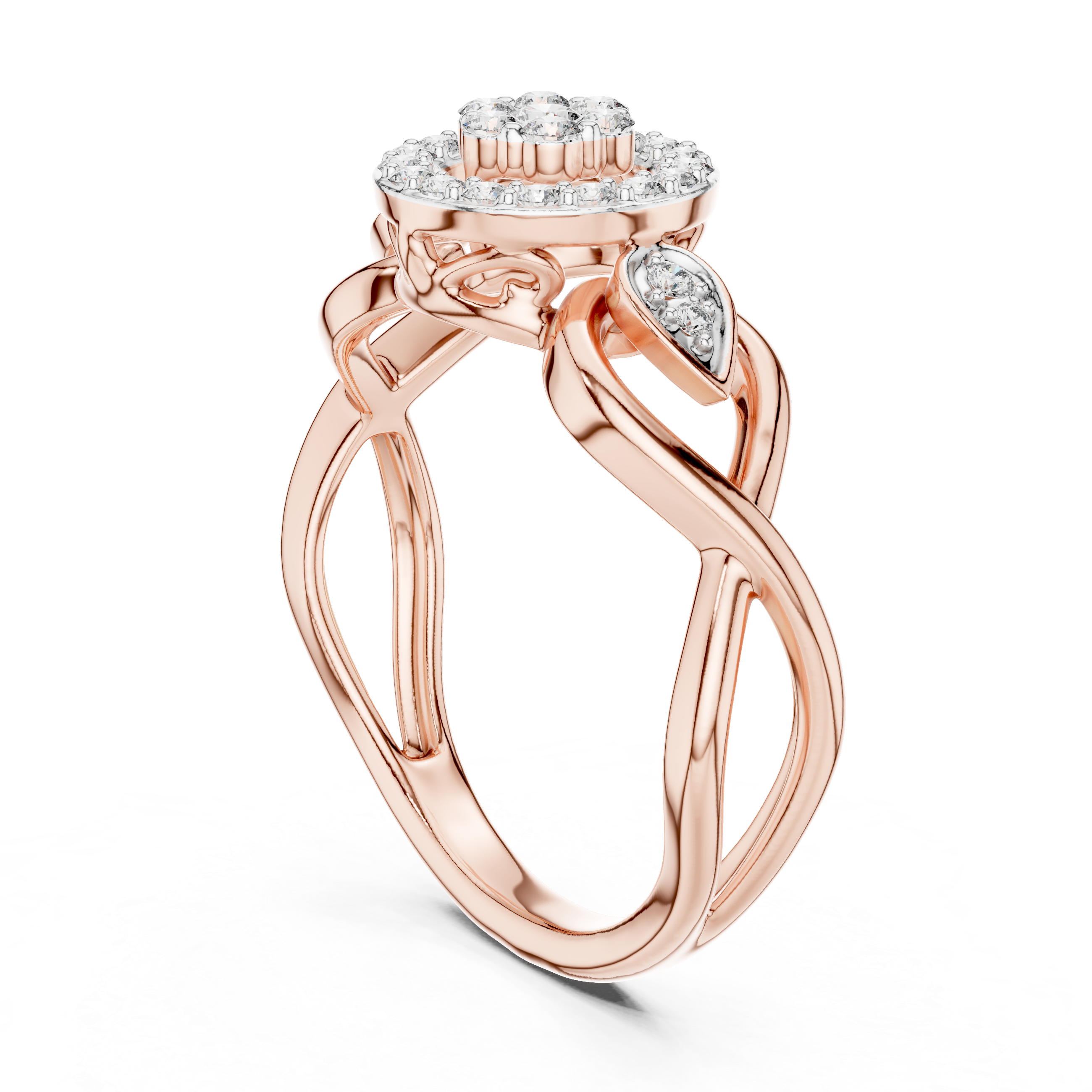 Diamond Halo Infinity Ring – Design 12#10002