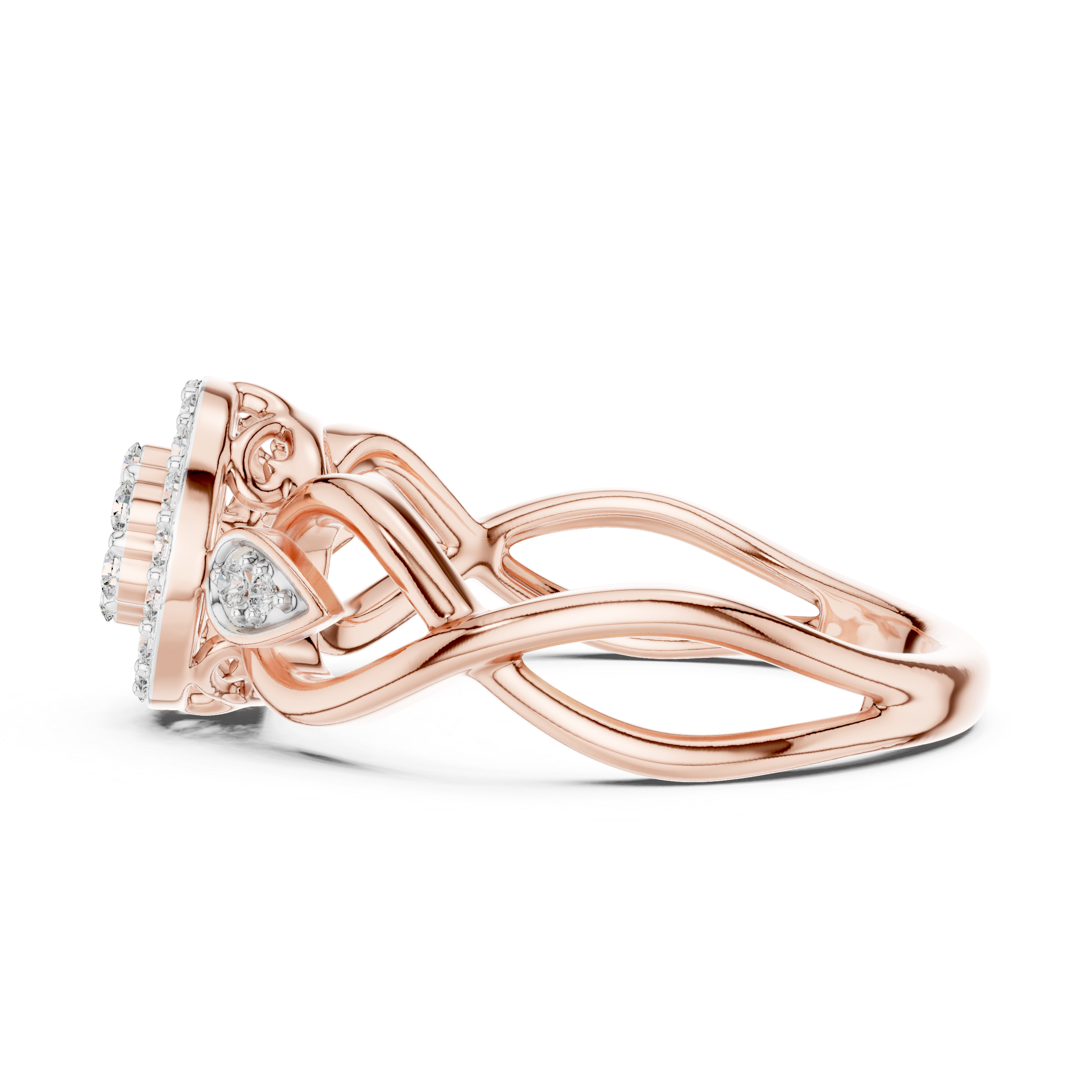 Diamond Halo Infinity Ring – Design 12#10002