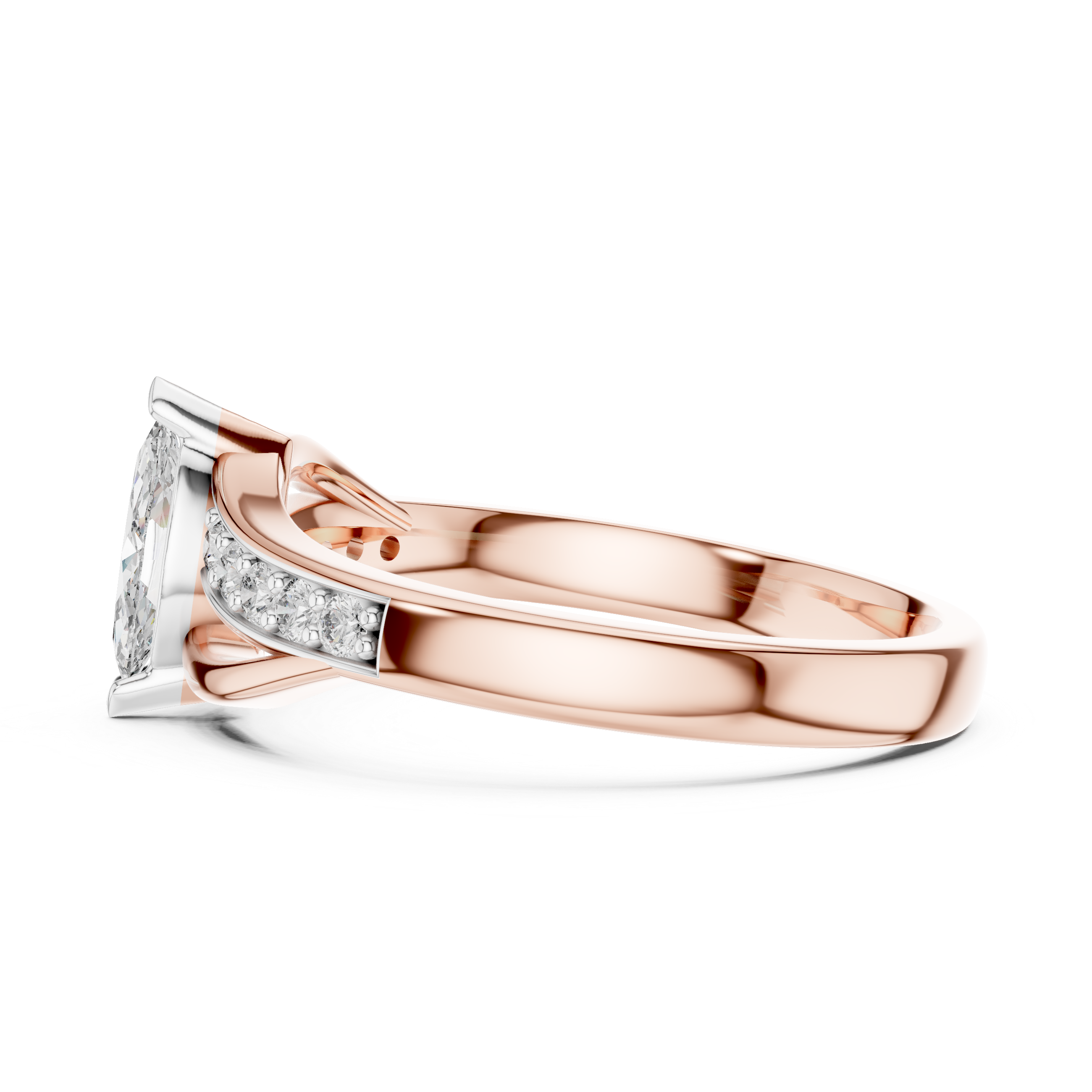 Marquise Gemstone Diamond Ring – Design 12#10003