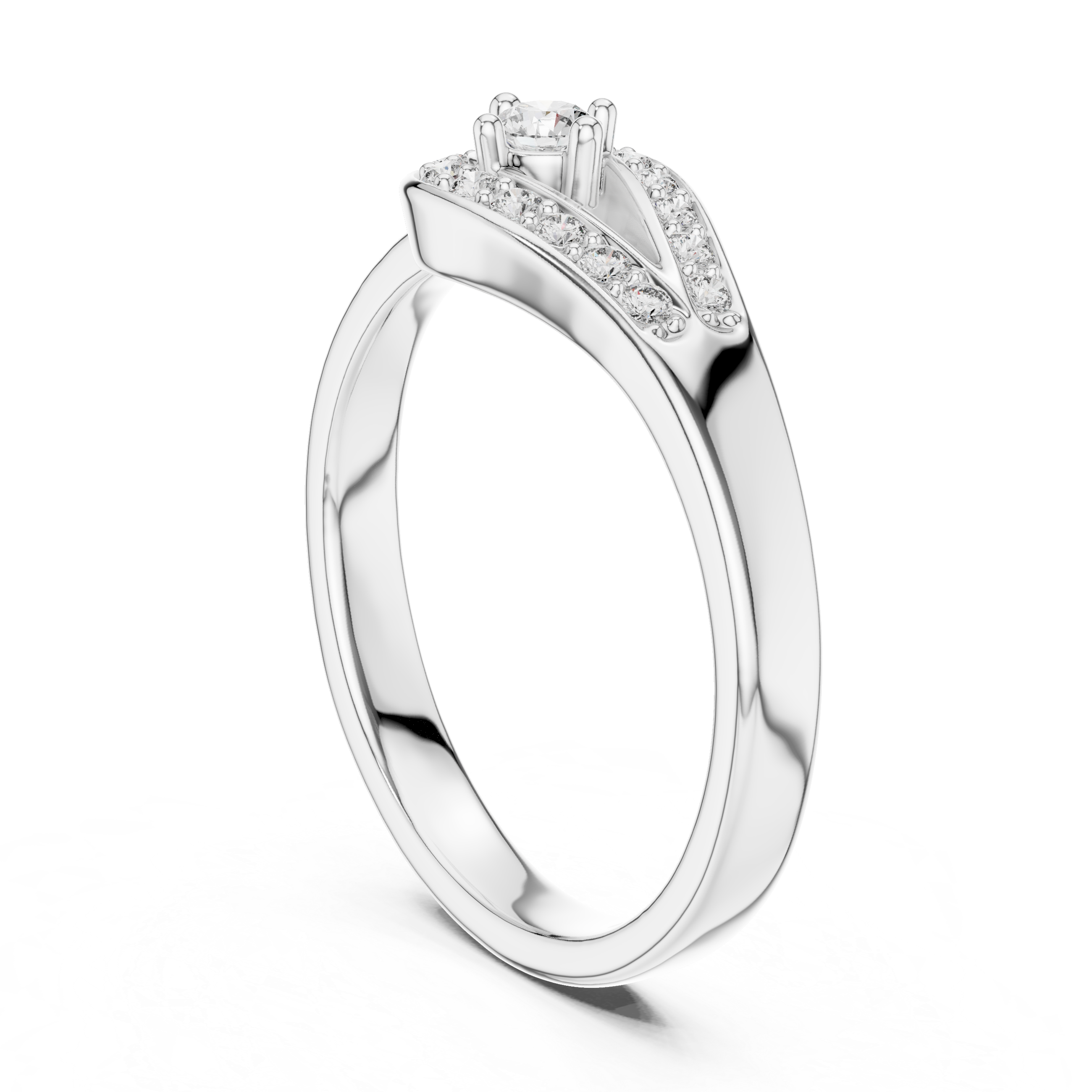 Pear Halo Diamond Ring – Design 12#10004