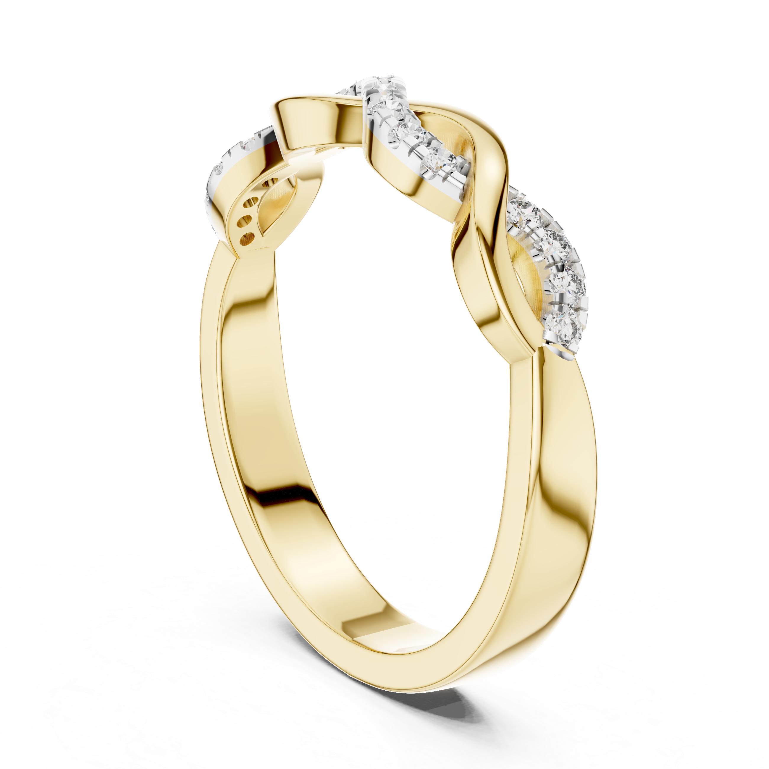 Diamond Infinity Twist Band – Design 12#10005
