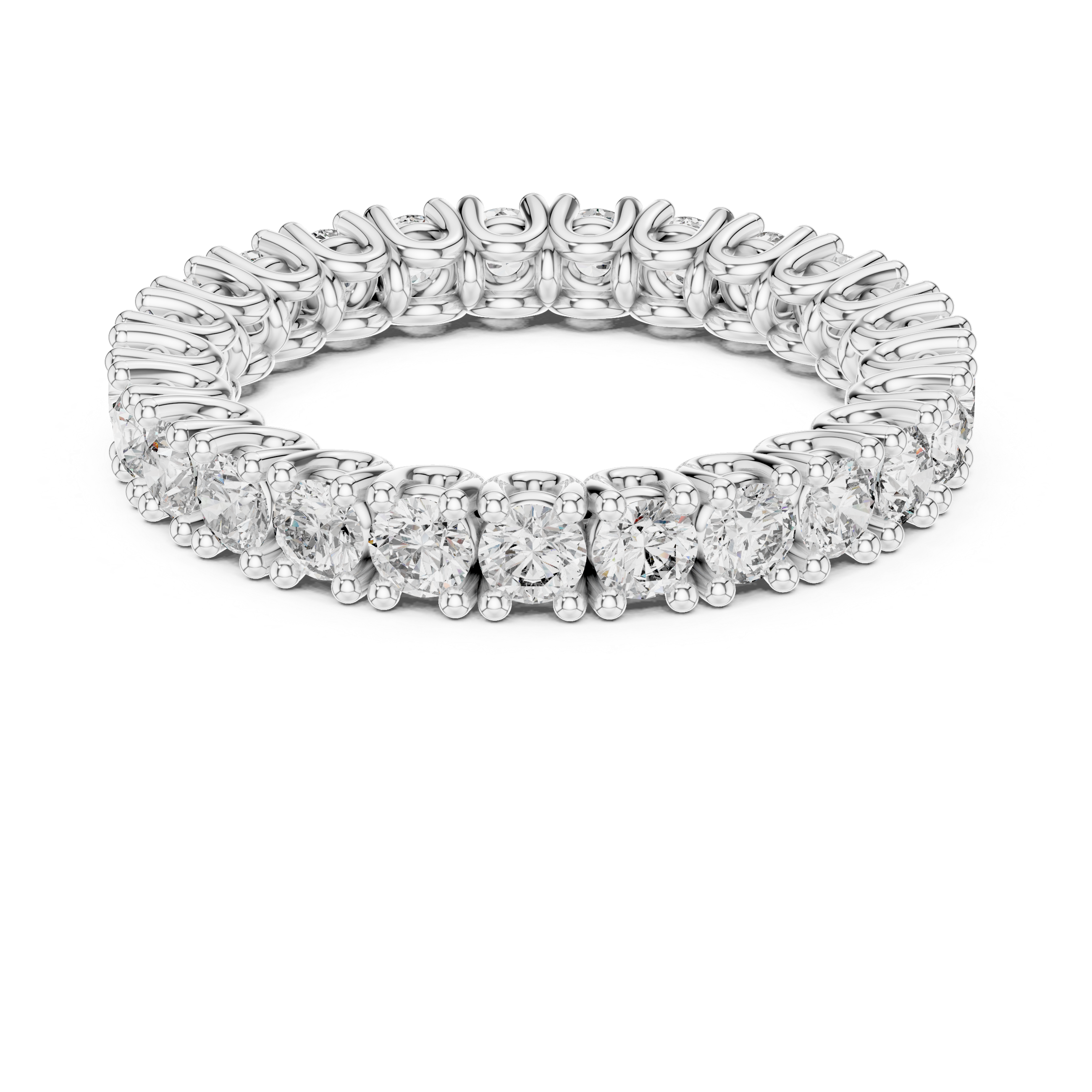 Round Diamond Eternity Band – Design 12#10008
