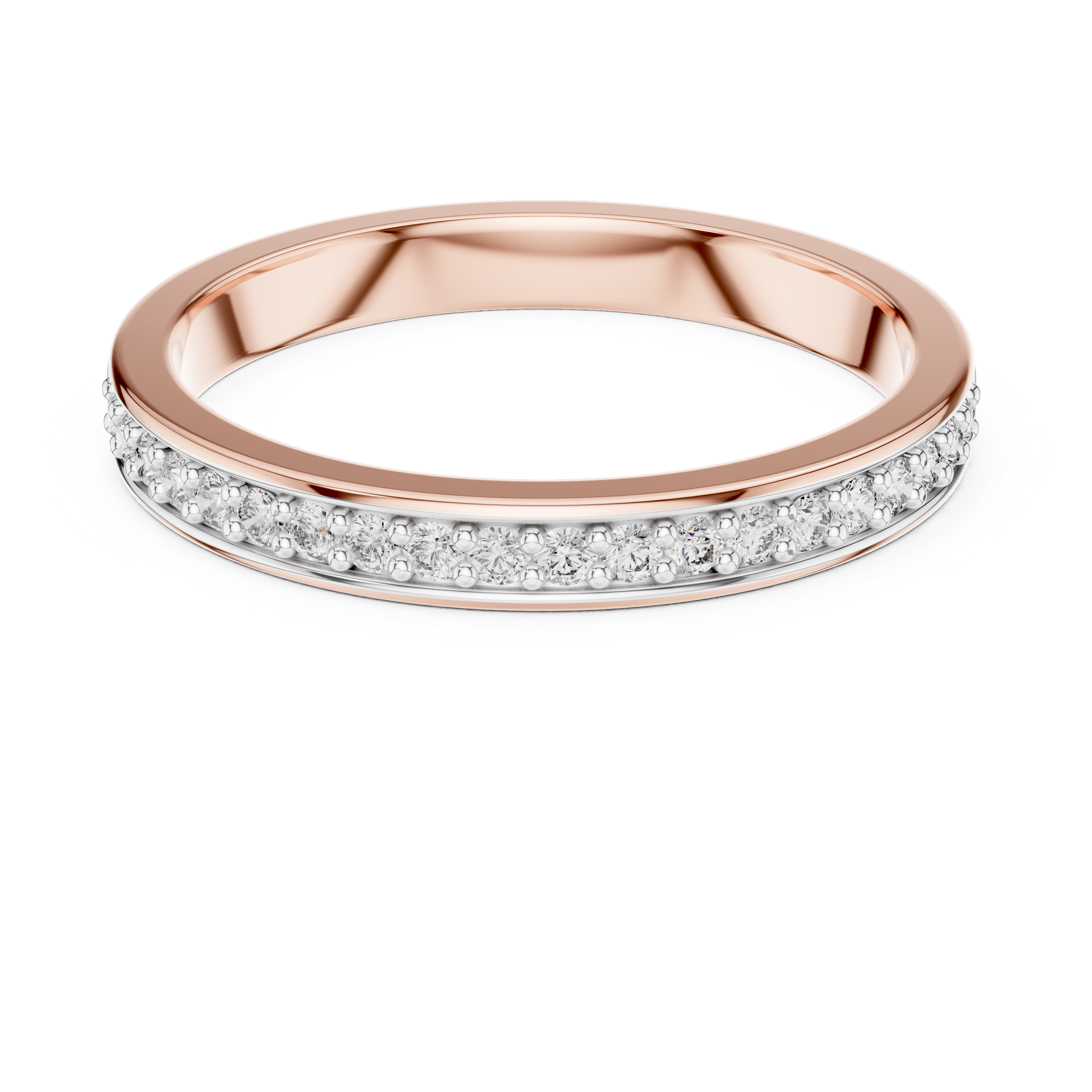 Classic Pavé Diamond Band – Design 12#10010