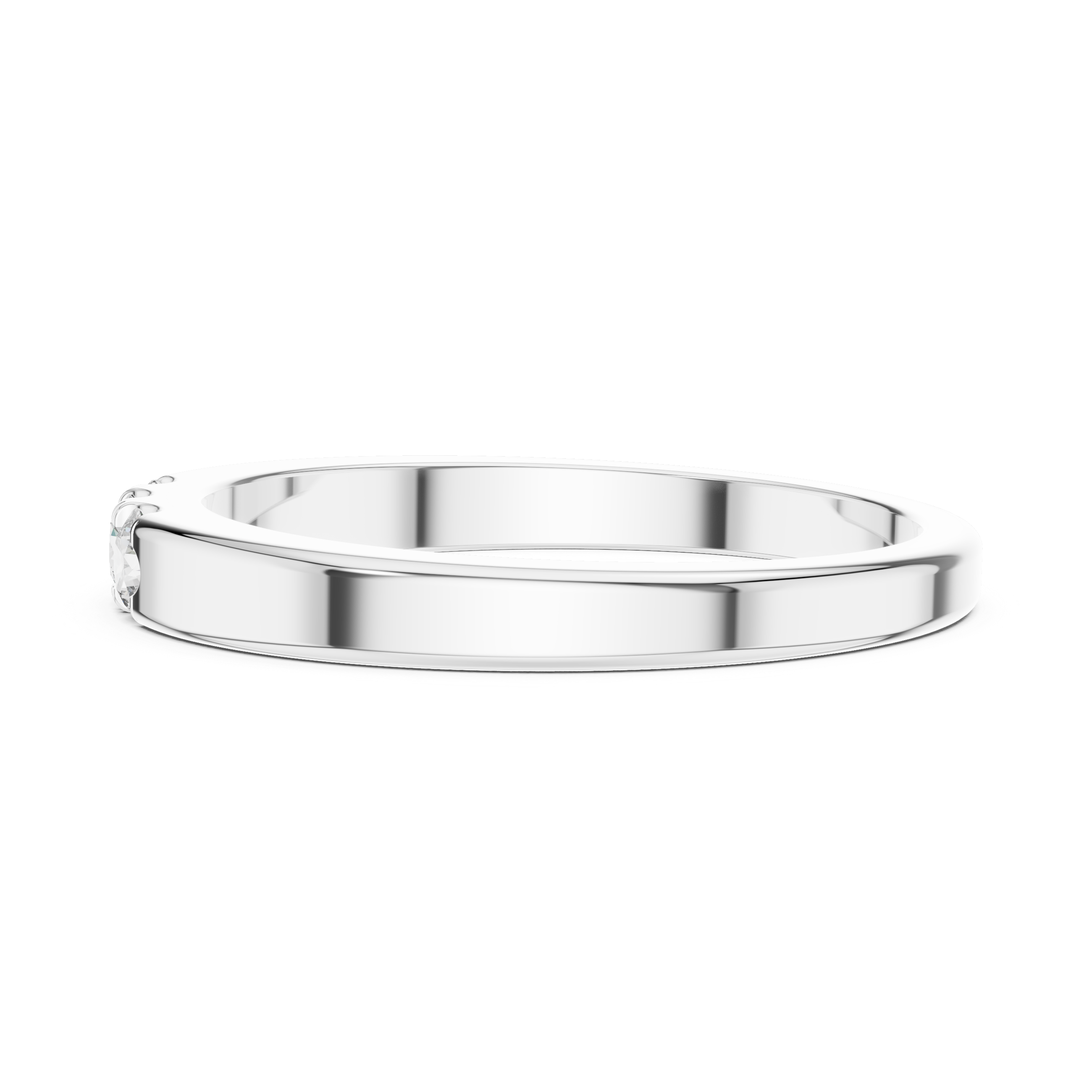 Three-Stone Round Diamond Band – Design 12#10013