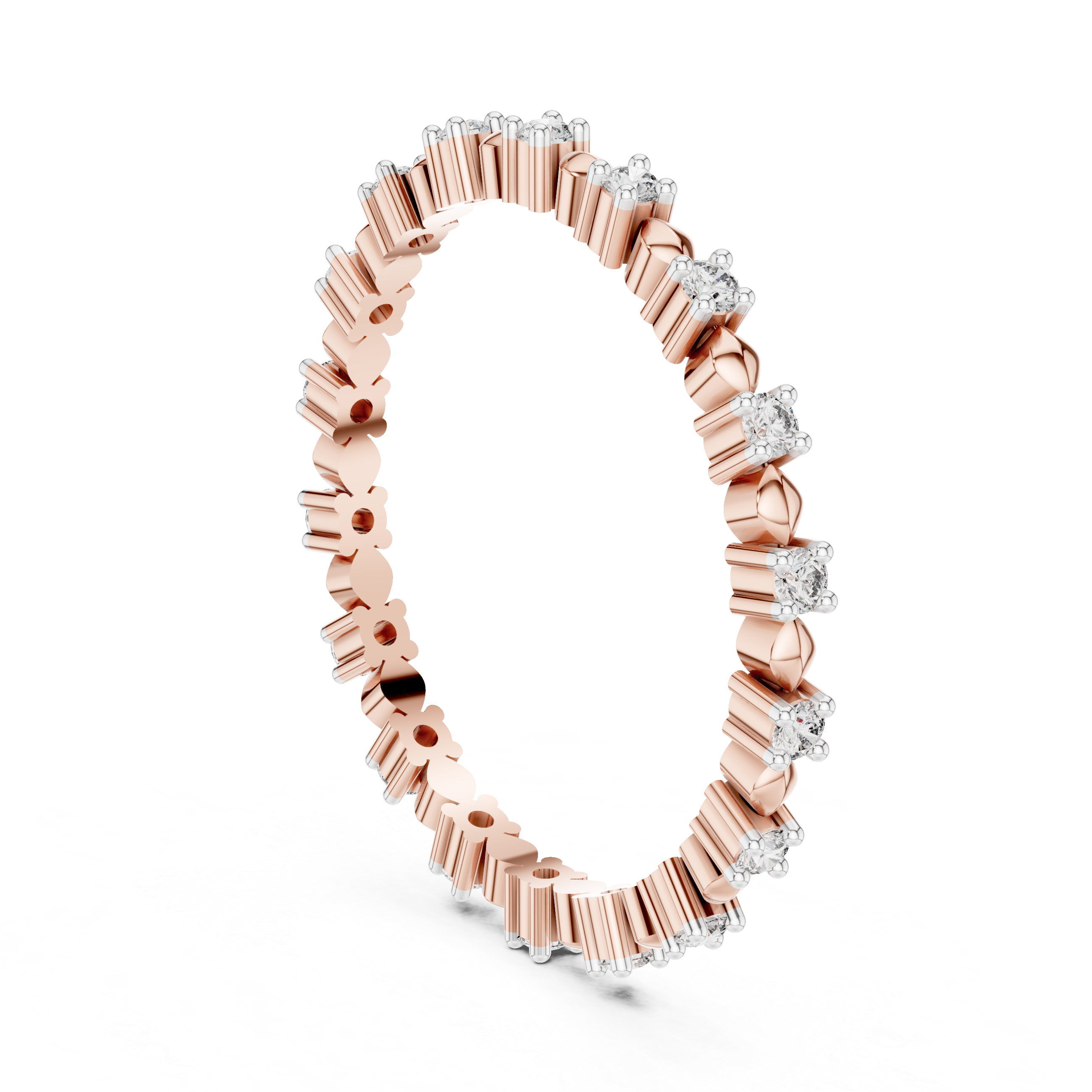 Diamond Motif Eternity Band – Design 12#10015