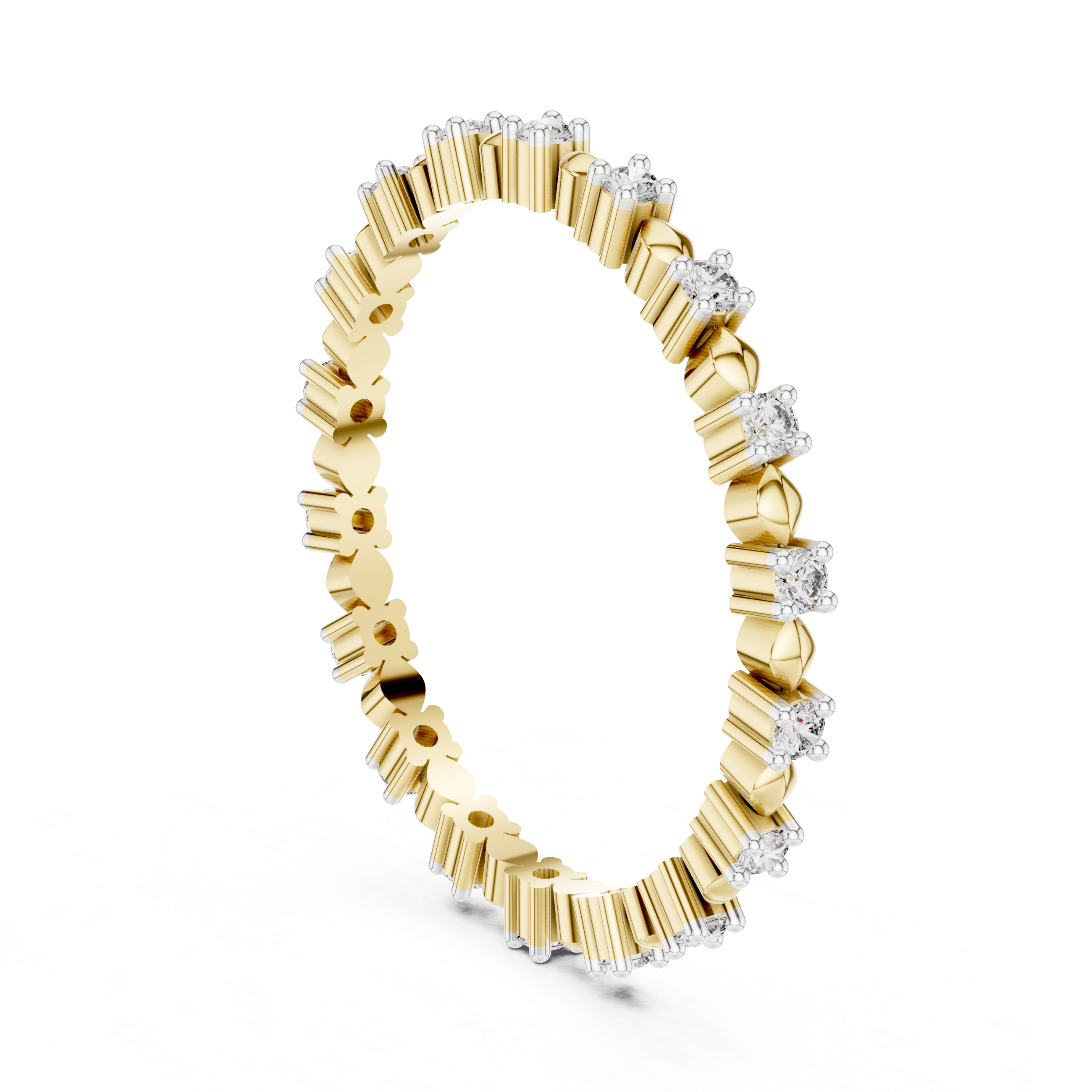 Diamond Motif Eternity Band – Design 12#10015