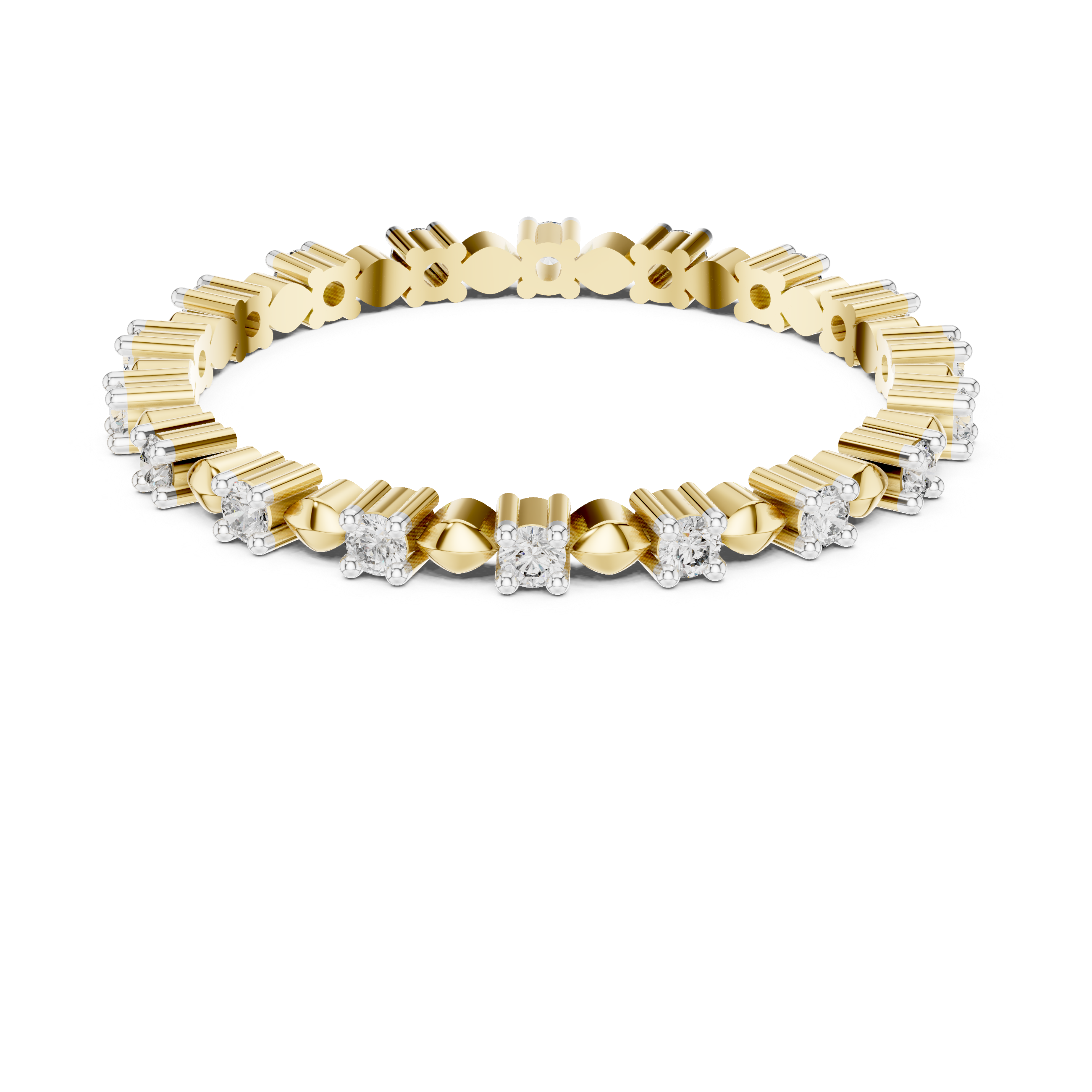 Diamond Motif Eternity Band – Design 12#10015