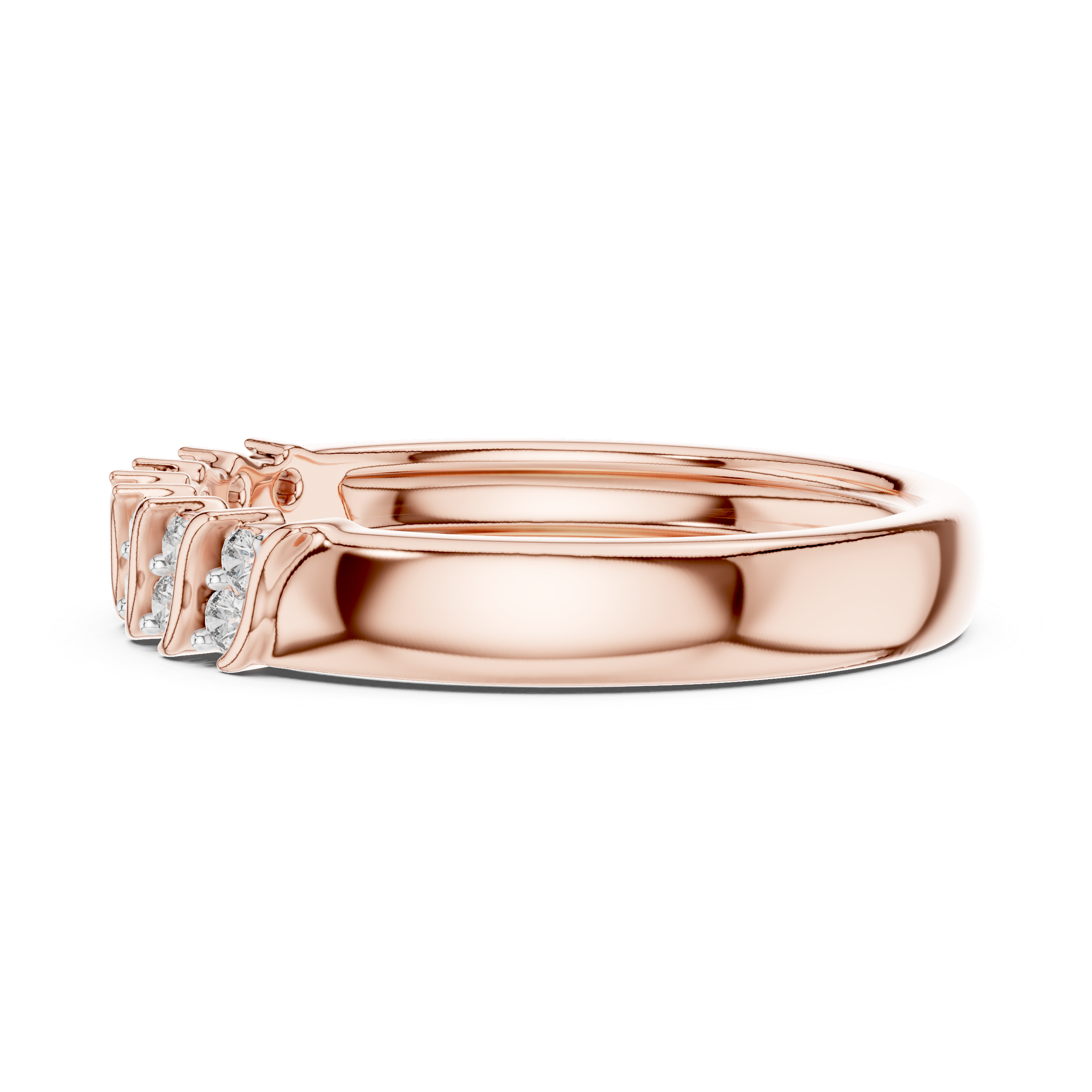 Diamond Interlocking Ribbon Ring – Design 12#10059