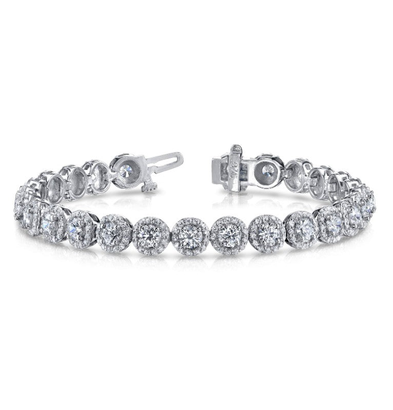 Round Halo Bracelet