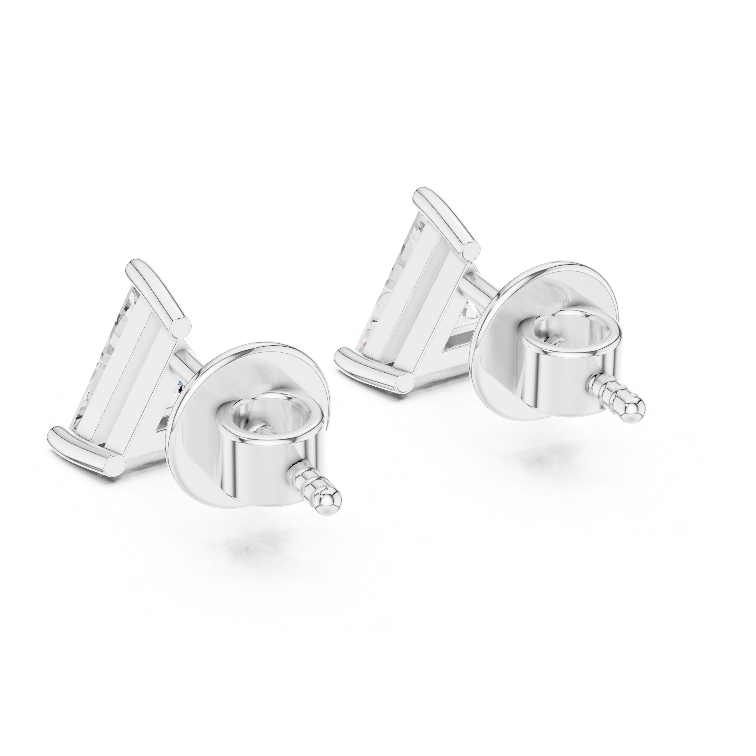 Trillion Diamond Stud Earrings – Design ER-0005