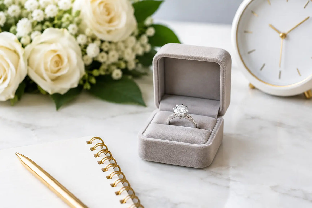 A Guide to Engagement Ring Timelines for Couples