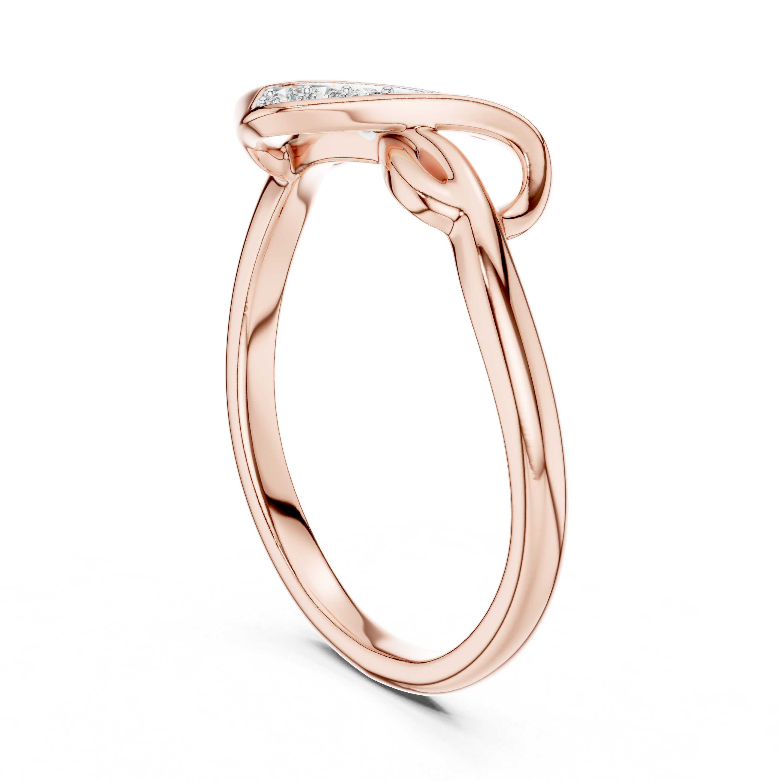 Diamond Infinity Crossover Ring – Design 12#10001