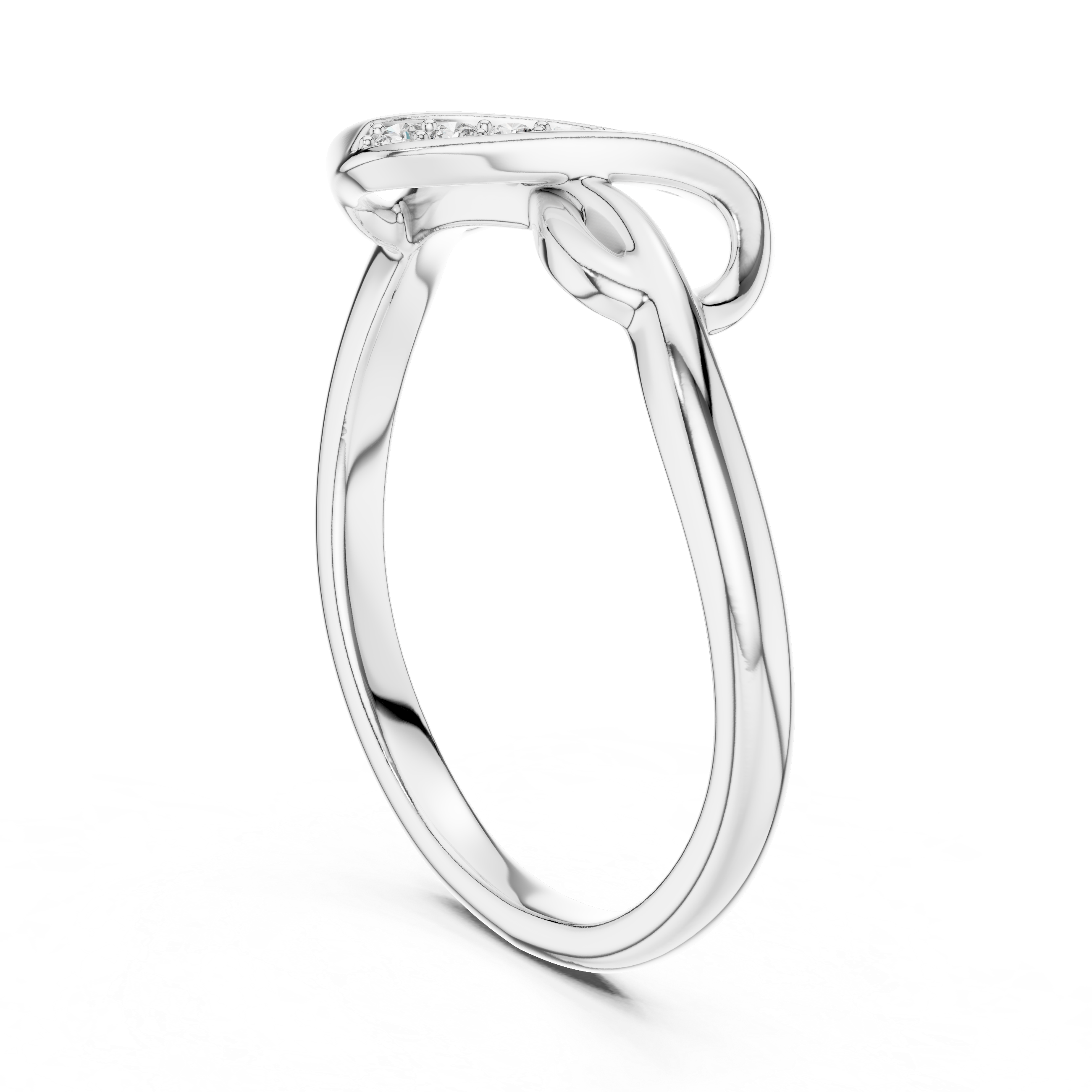 Diamond Infinity Crossover Ring – Design 12#10001