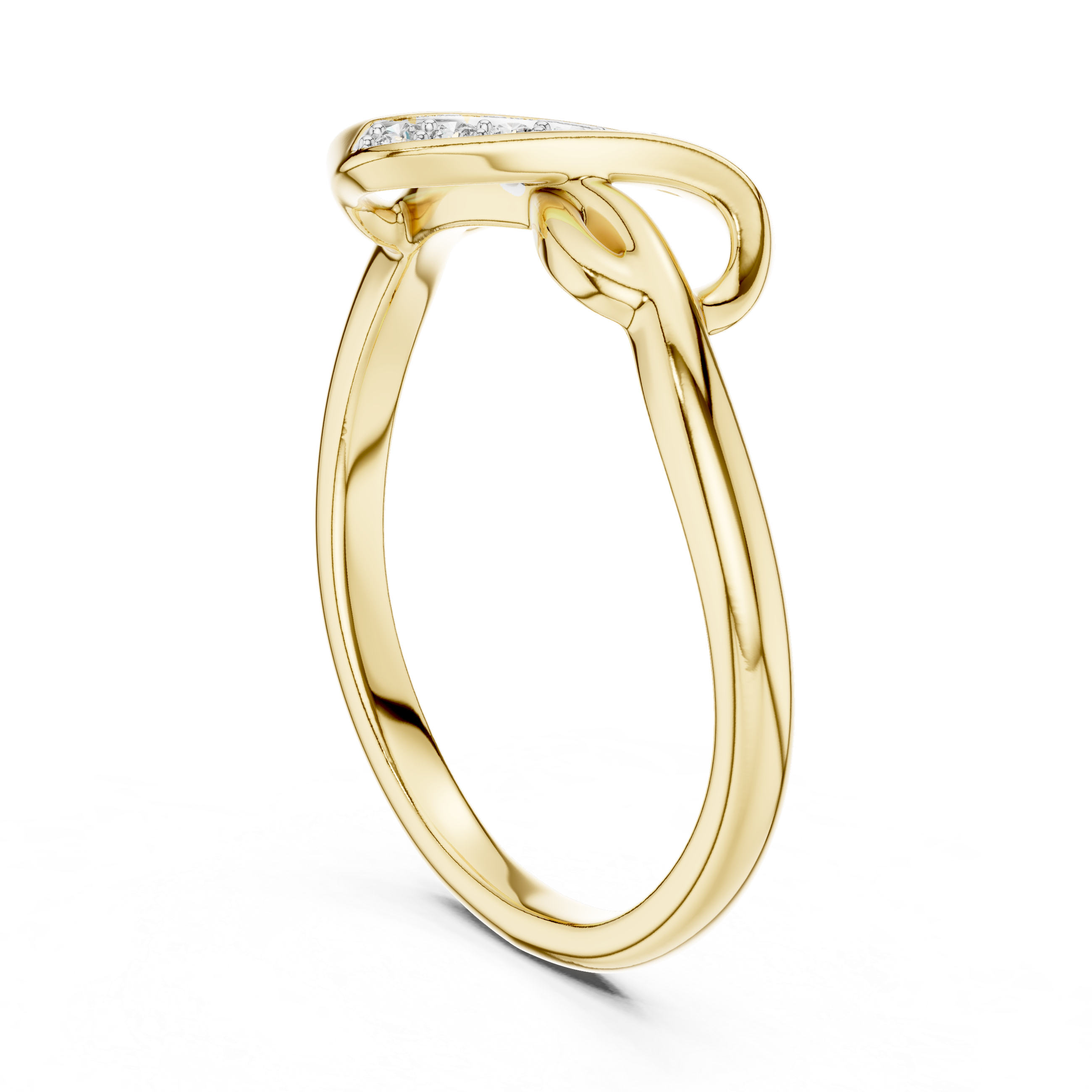 Diamond Infinity Crossover Ring – Design 12#10001