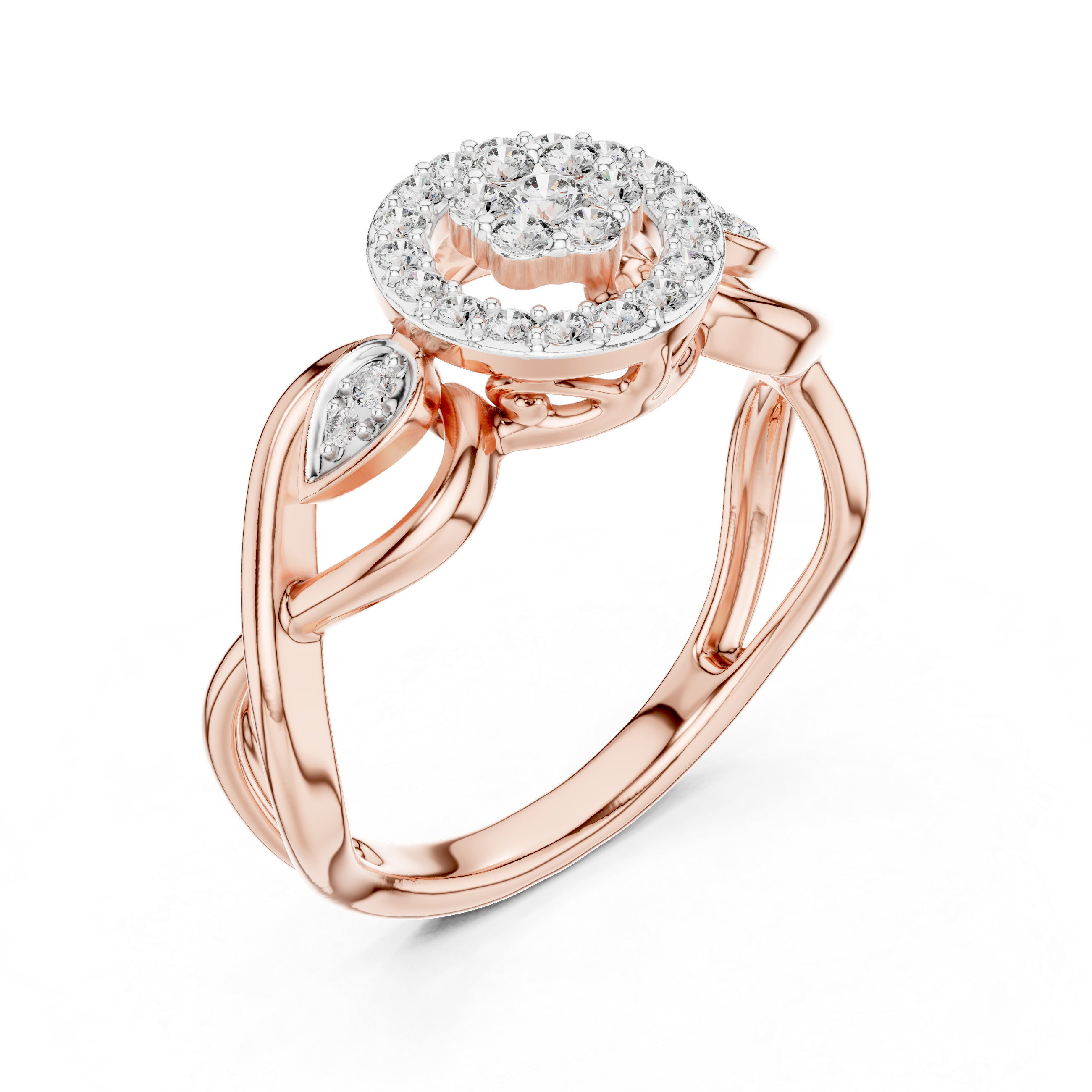 Diamond Halo Infinity Ring – Design 12#10002