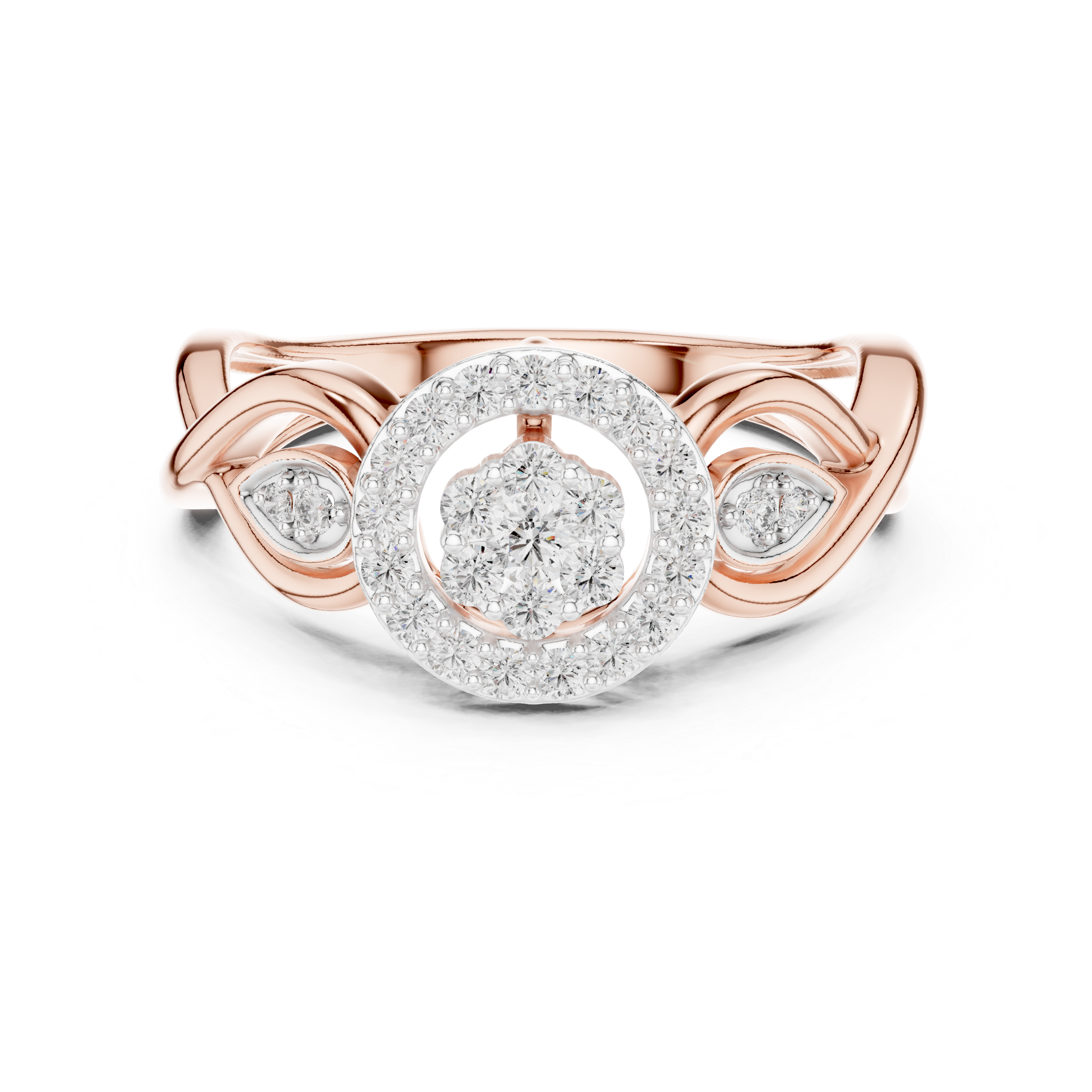 Diamond Halo Infinity Ring – Design 12#10002