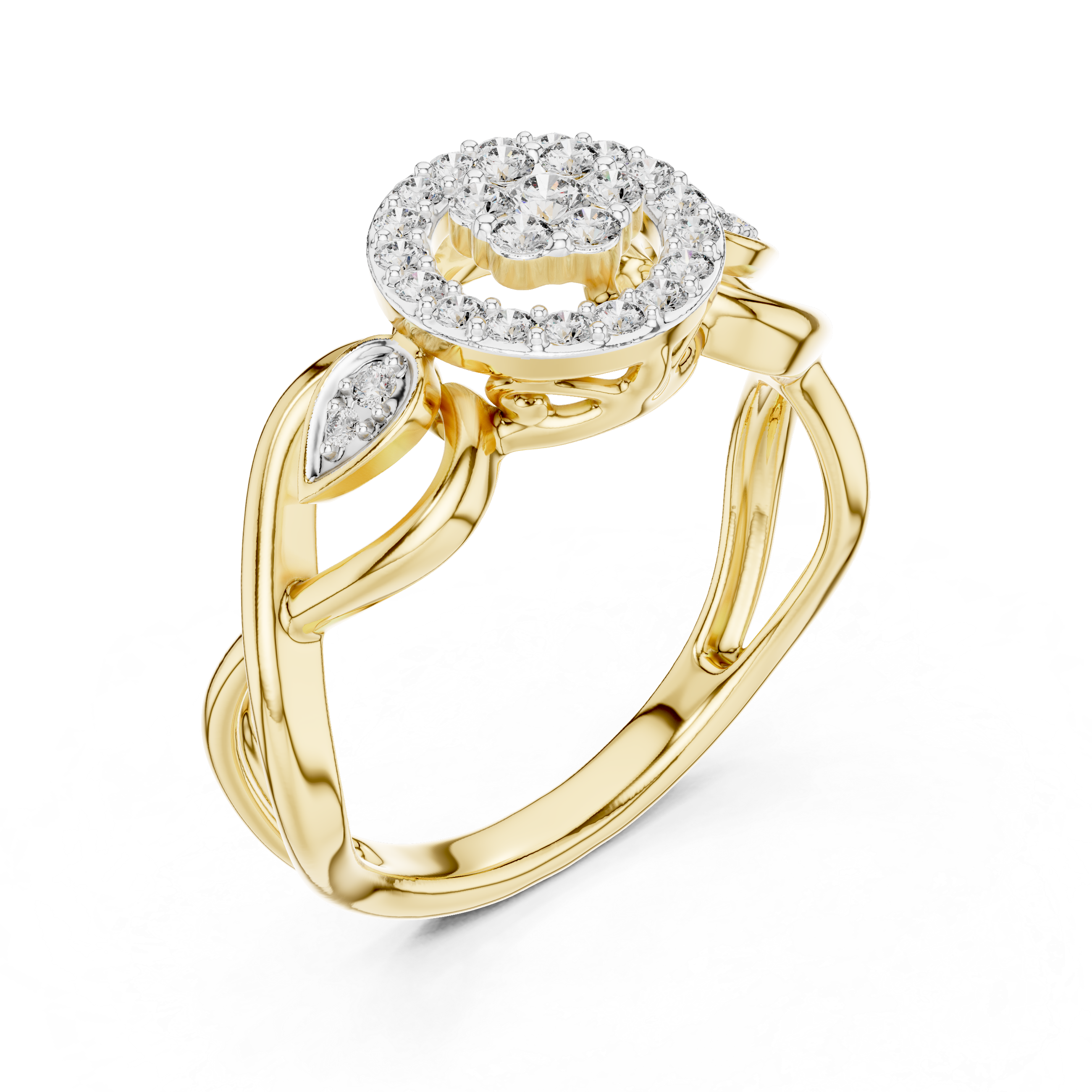Diamond Halo Infinity Ring – Design 12#10002