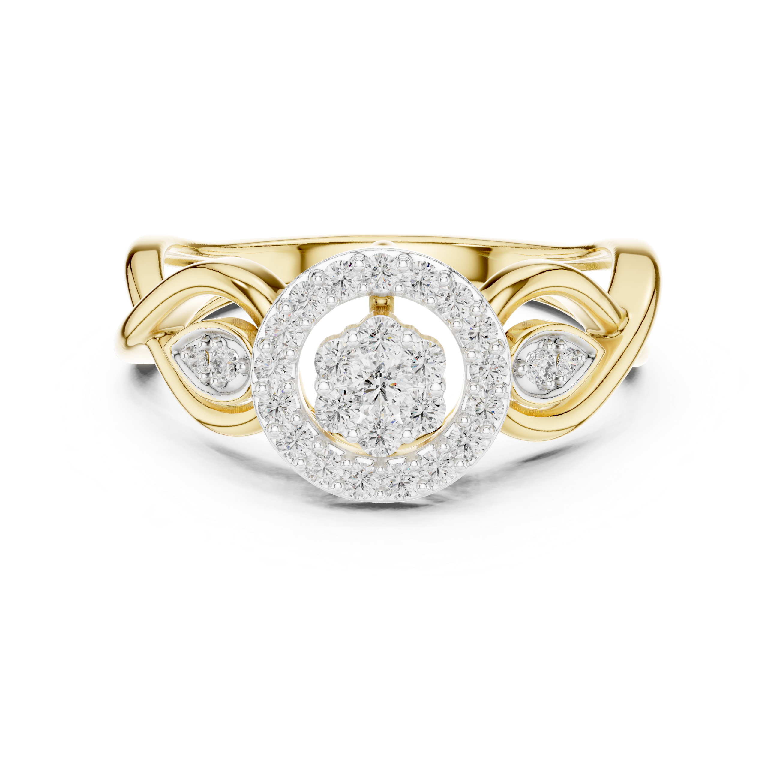 Diamond Halo Infinity Ring – Design 12#10002