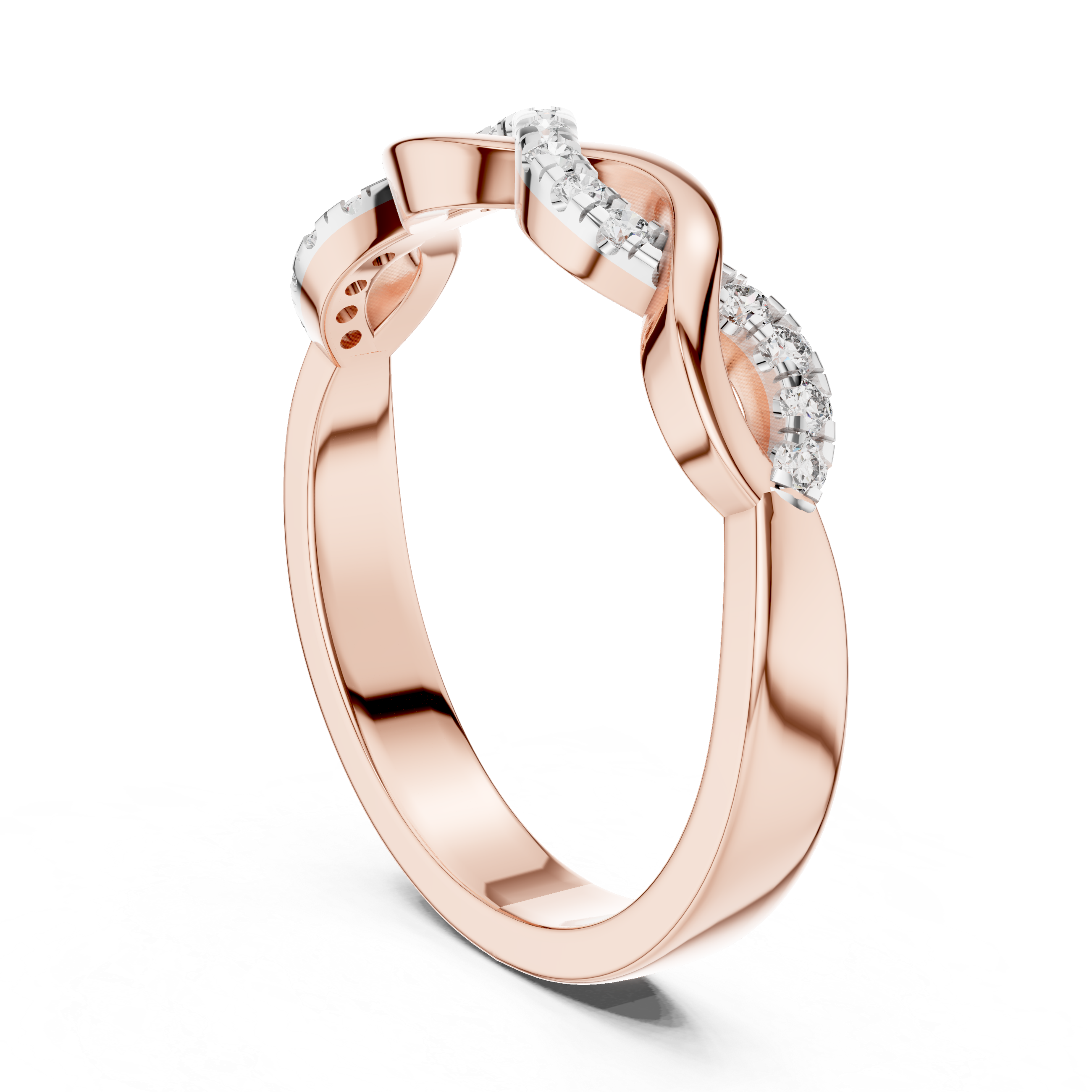 Diamond Infinity Twist Band – Design 12#10005