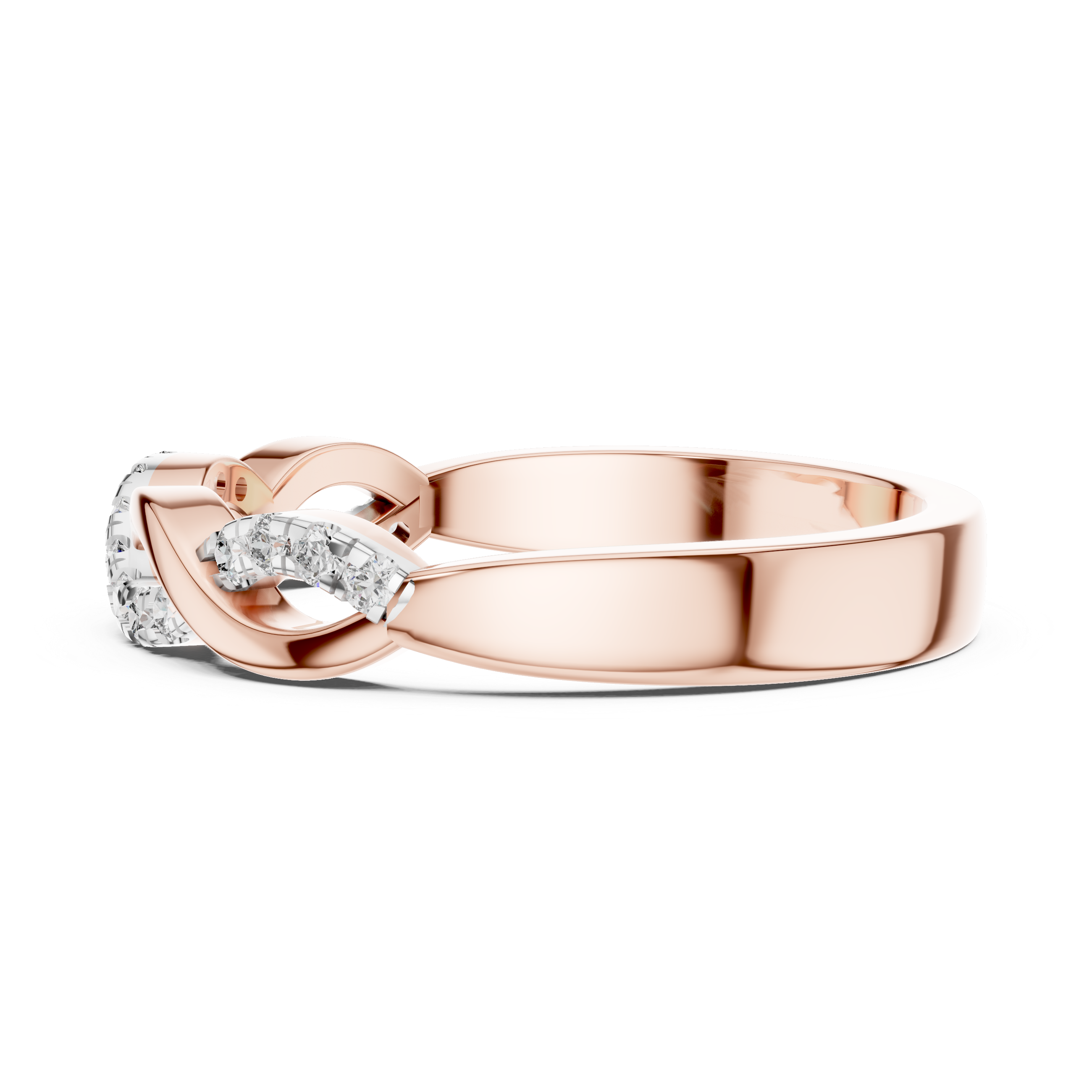 Diamond Infinity Twist Band – Design 12#10005