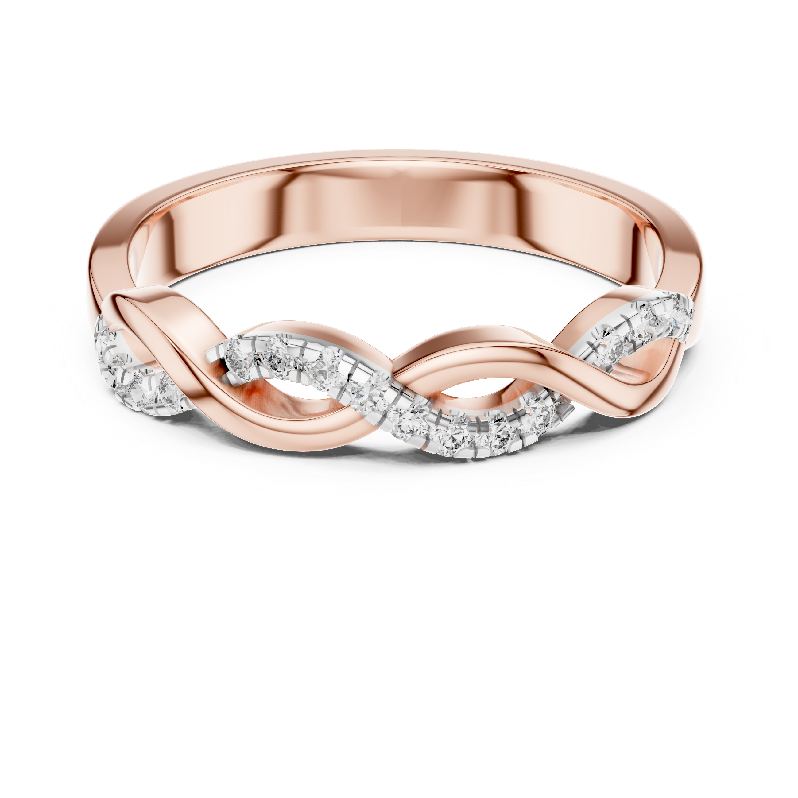 Diamond Infinity Twist Band – Design 12#10005