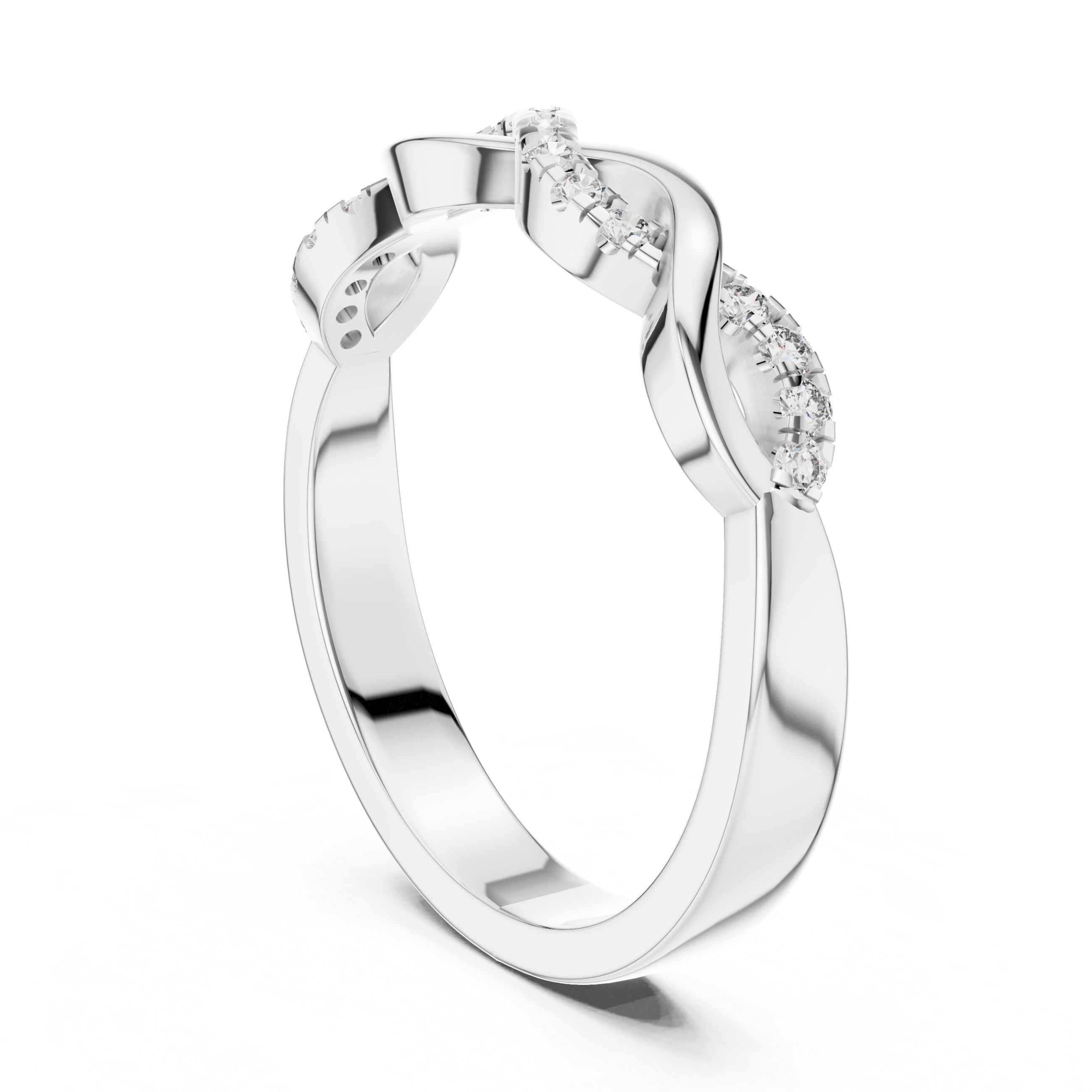 Diamond Infinity Twist Band – Design 12#10005