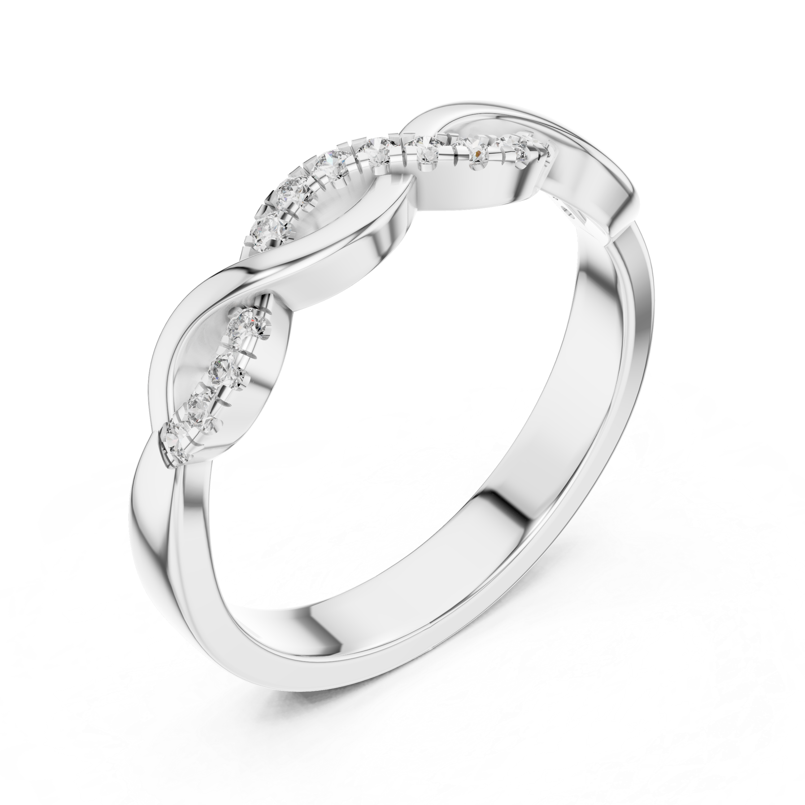 Diamond Infinity Twist Band – Design 12#10005