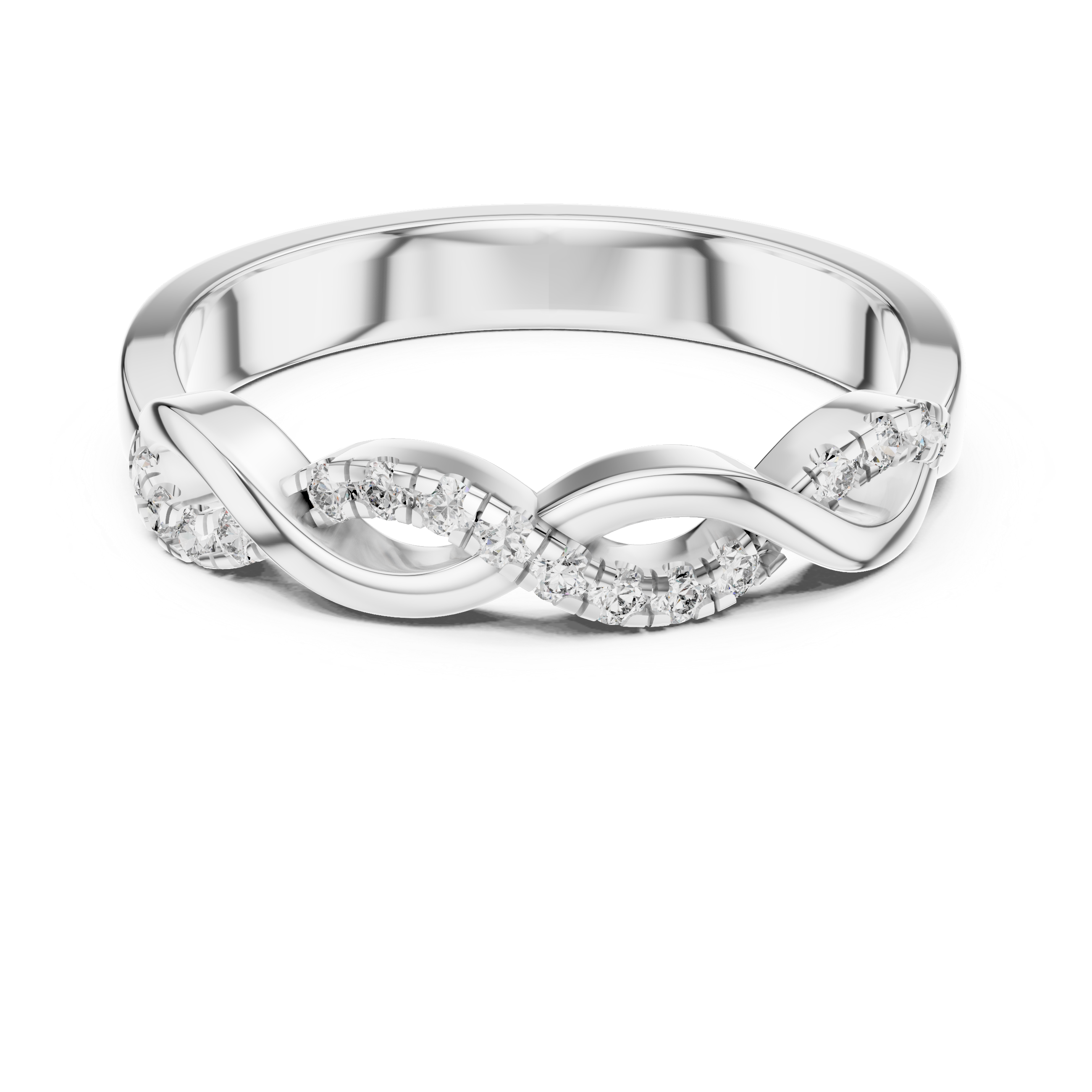 Diamond Infinity Twist Band – Design 12#10005