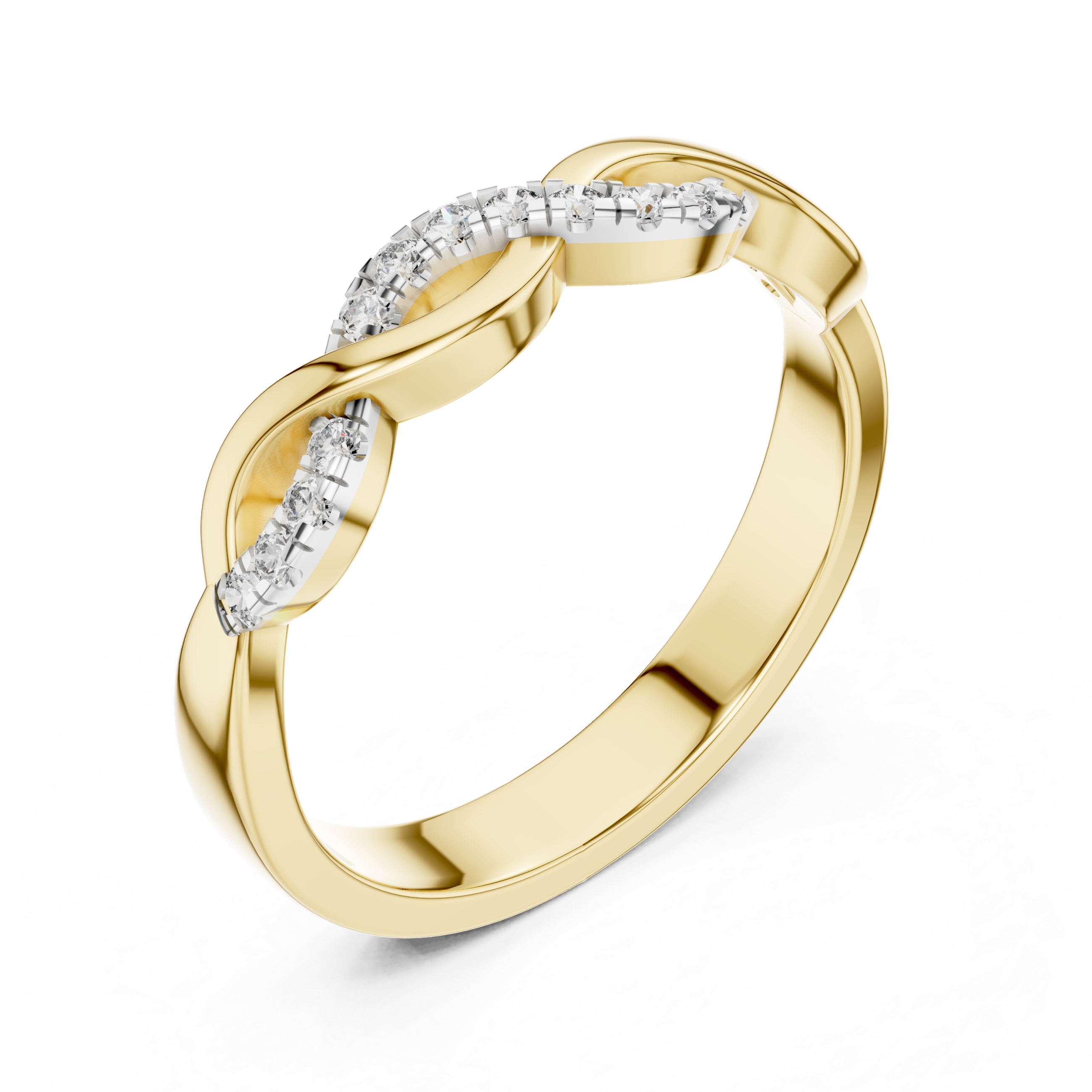 Diamond Infinity Twist Band – Design 12#10005
