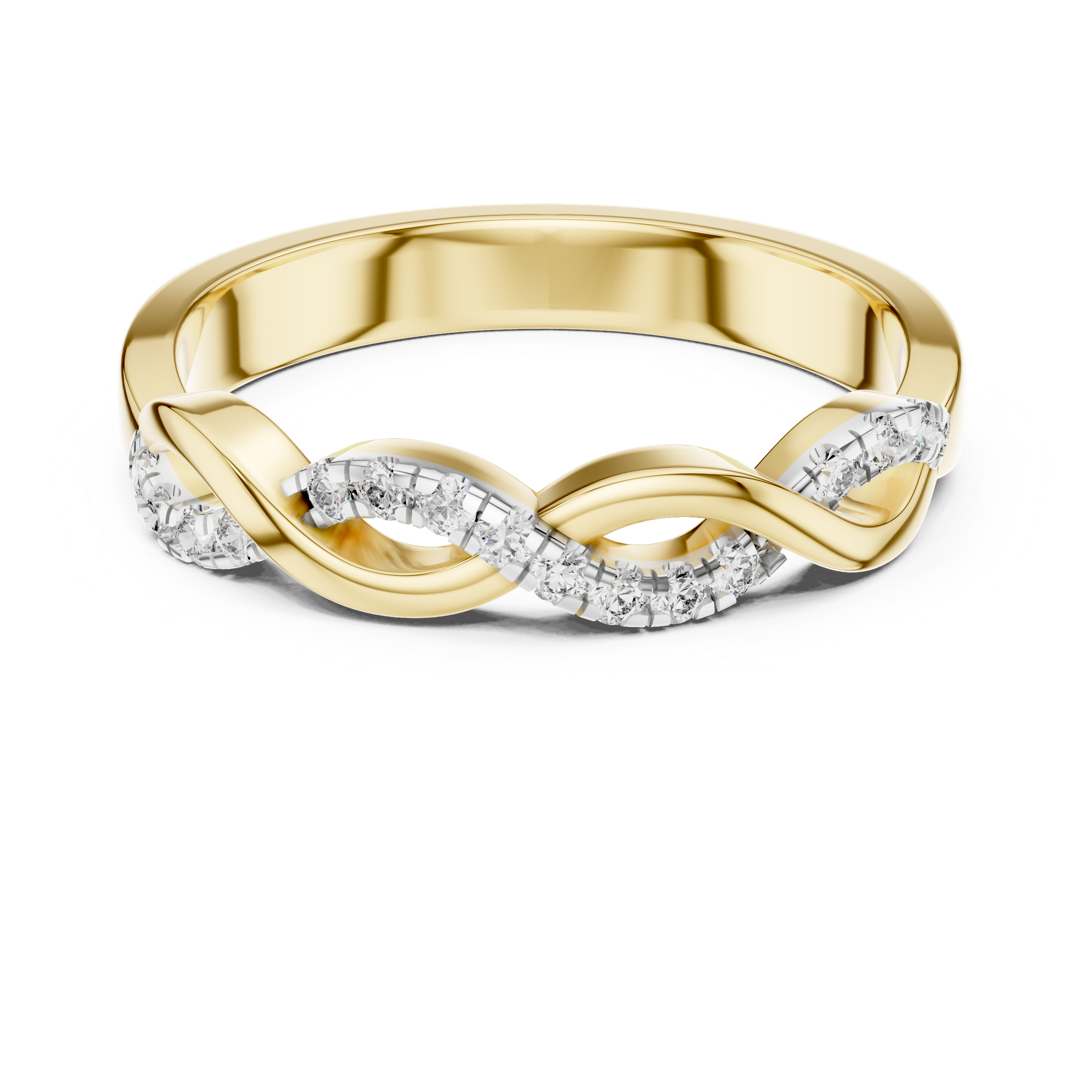 Diamond Infinity Twist Band – Design 12#10005