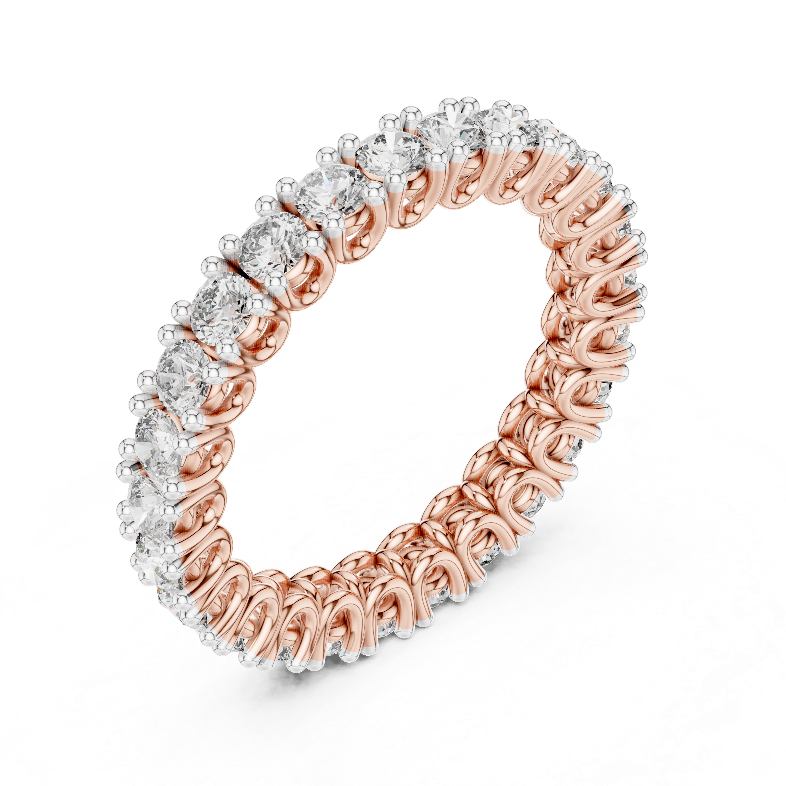 Round Diamond Eternity Band – Design 12#10008