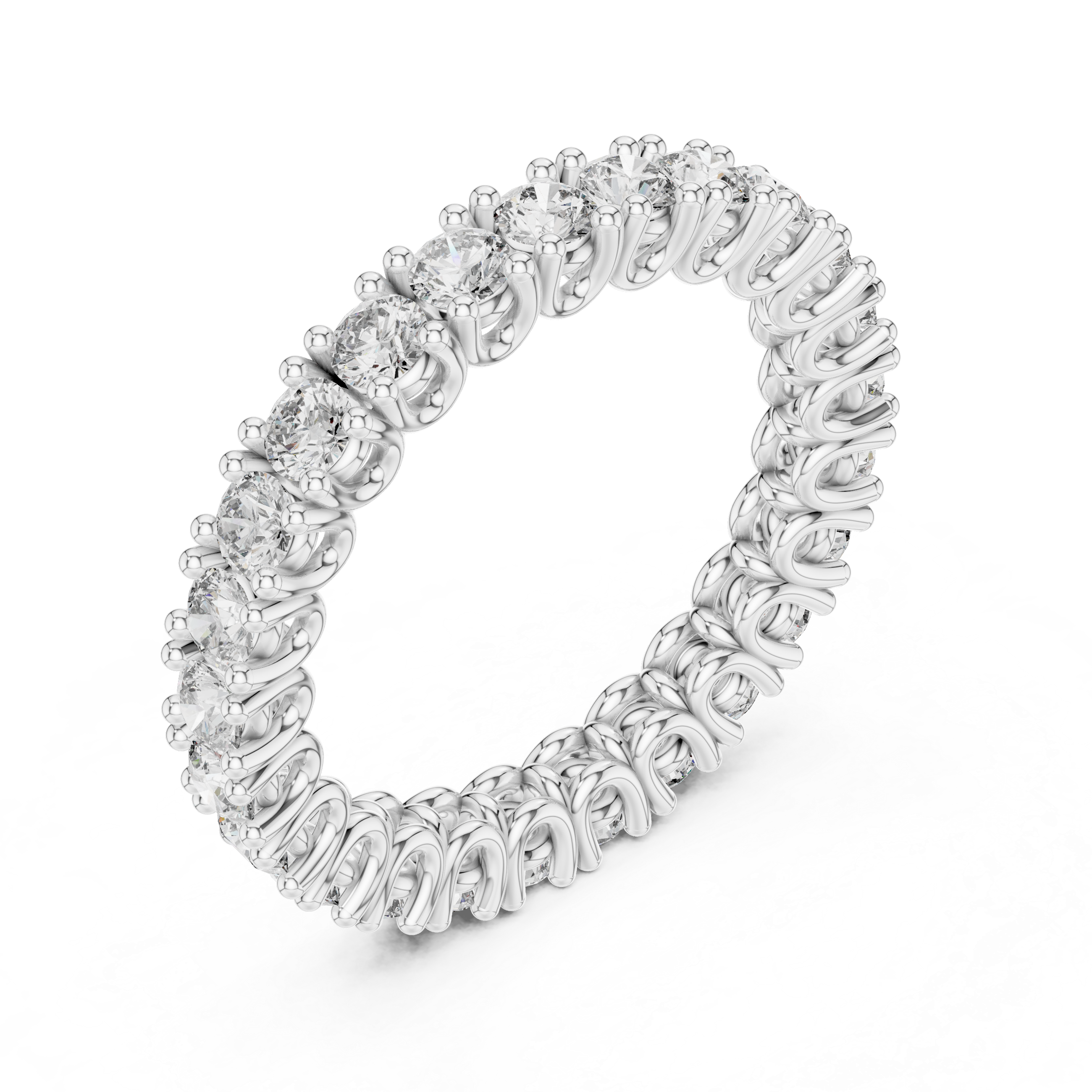 Round Diamond Eternity Band – Design 12#10008