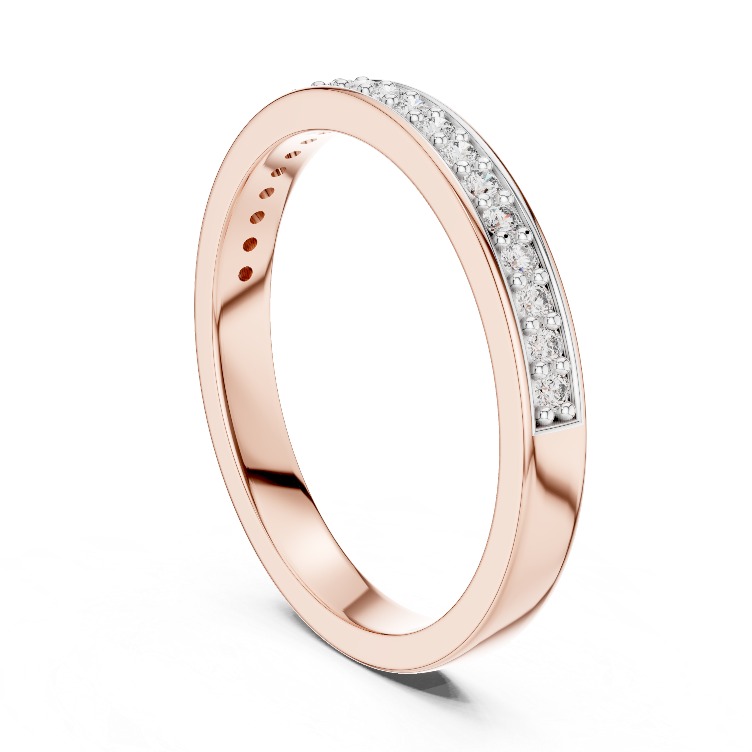 Classic Pavé Diamond Band – Design 12#10010
