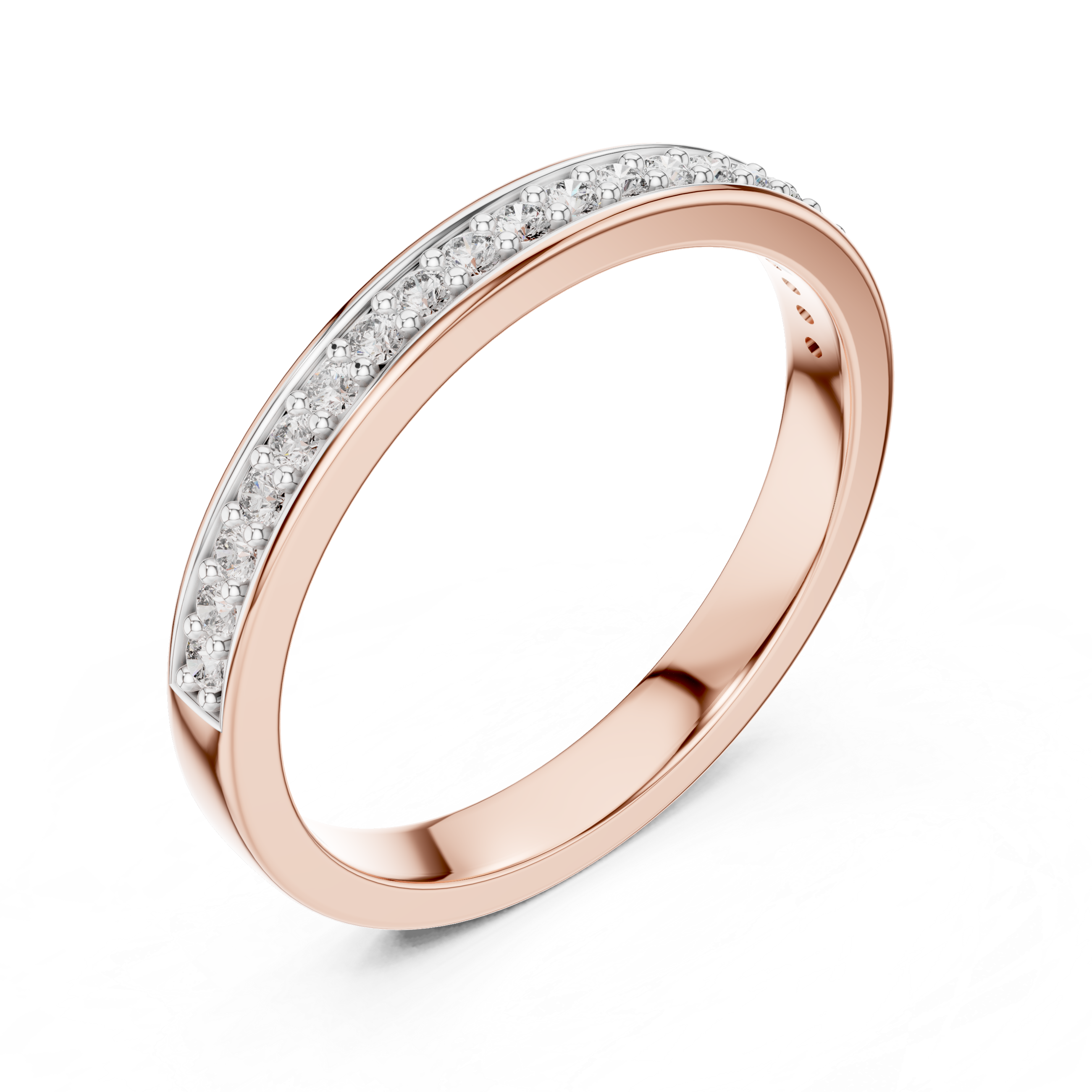 Classic Pavé Diamond Band – Design 12#10010
