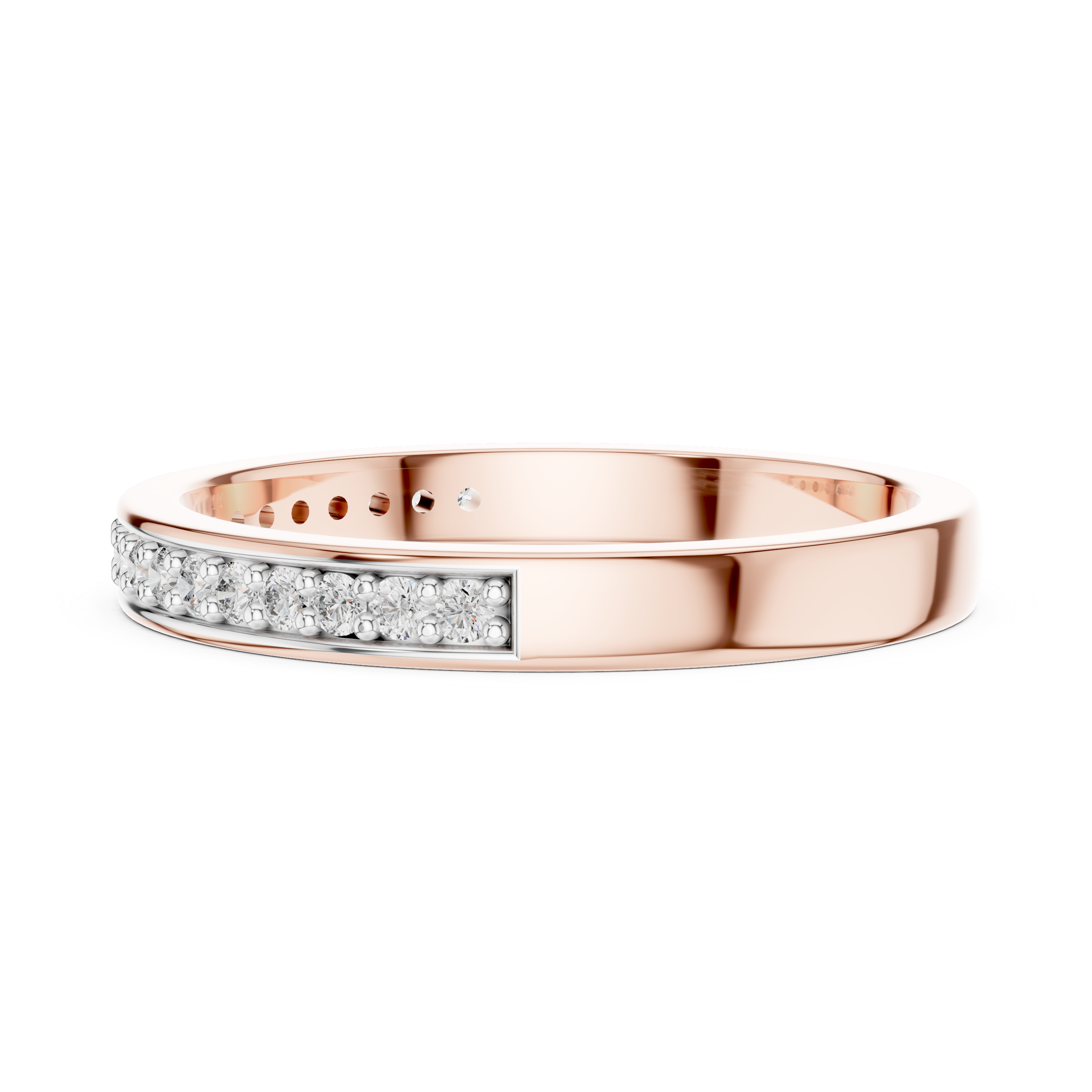 Classic Pavé Diamond Band – Design 12#10010