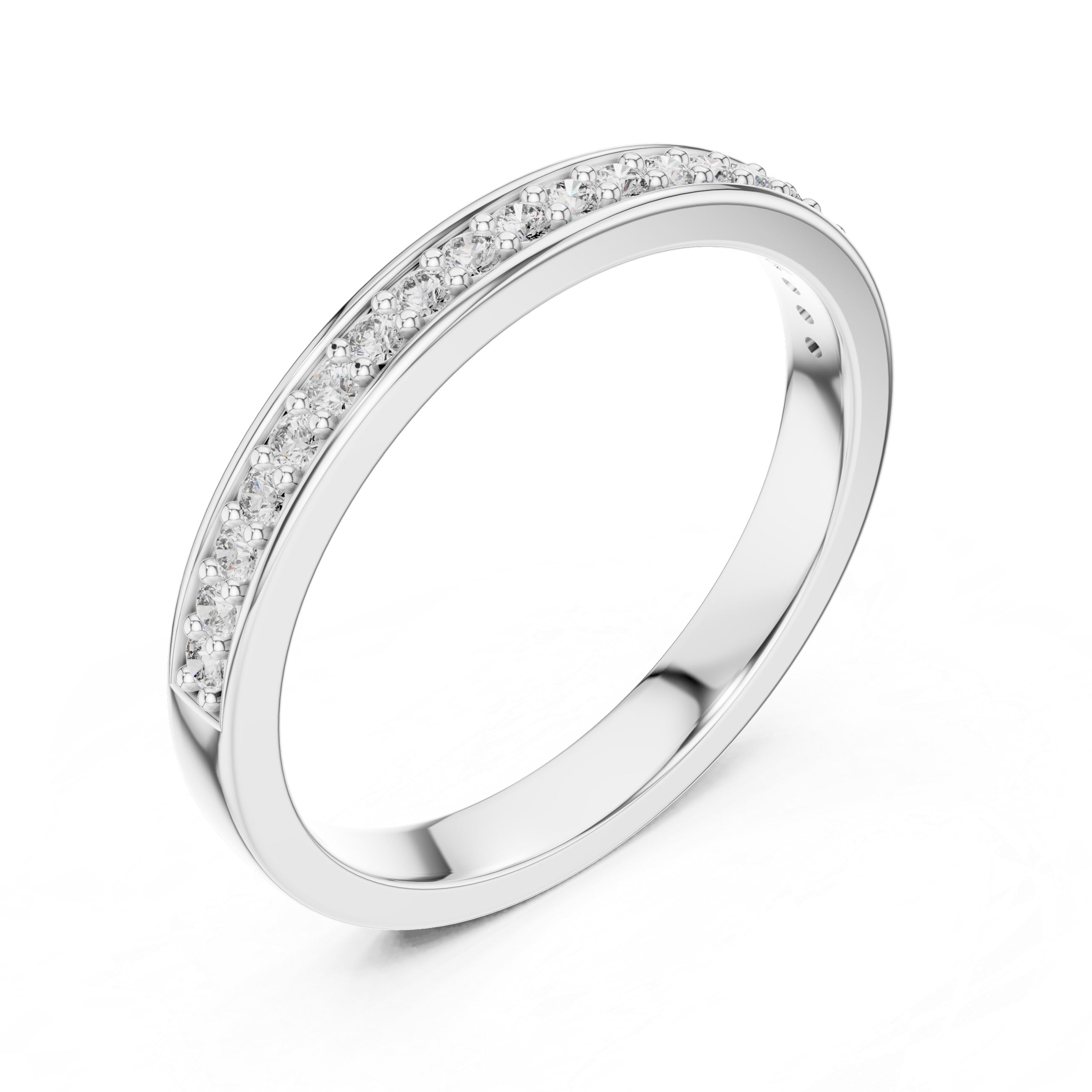 Classic Pavé Diamond Band – Design 12#10010