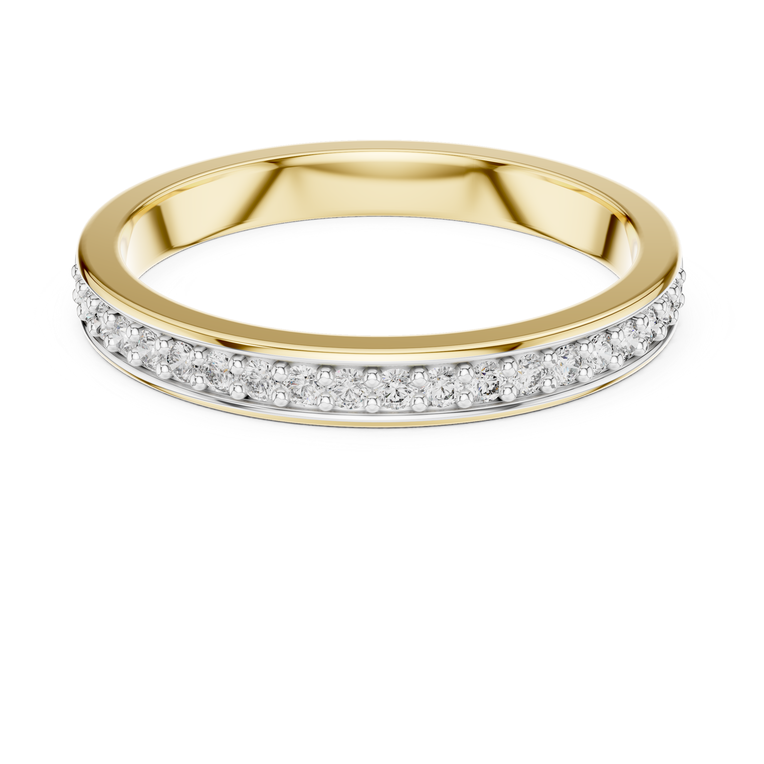 Classic Pavé Diamond Band – Design 12#10010