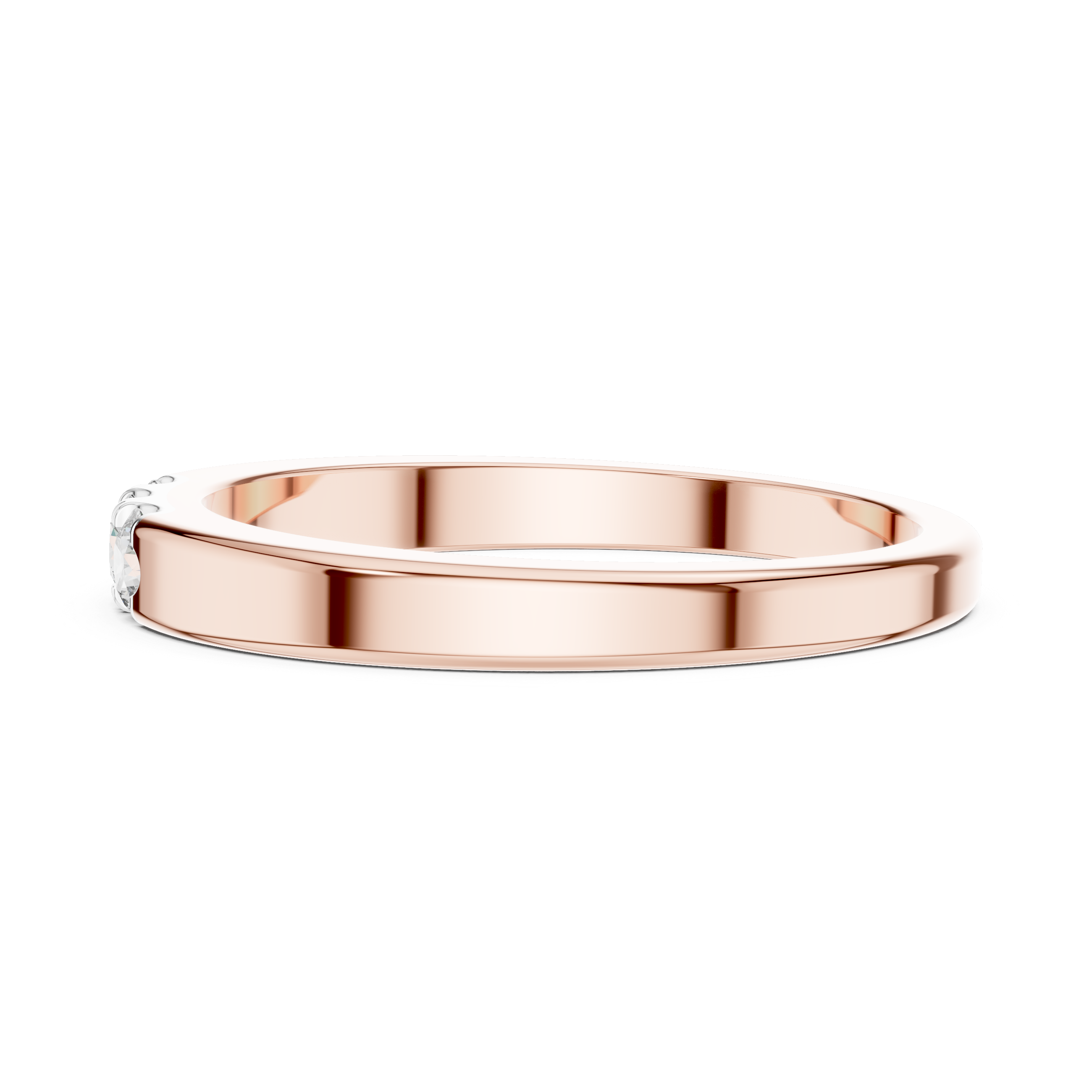 Three-Stone Round Diamond Band – Design 12#10013