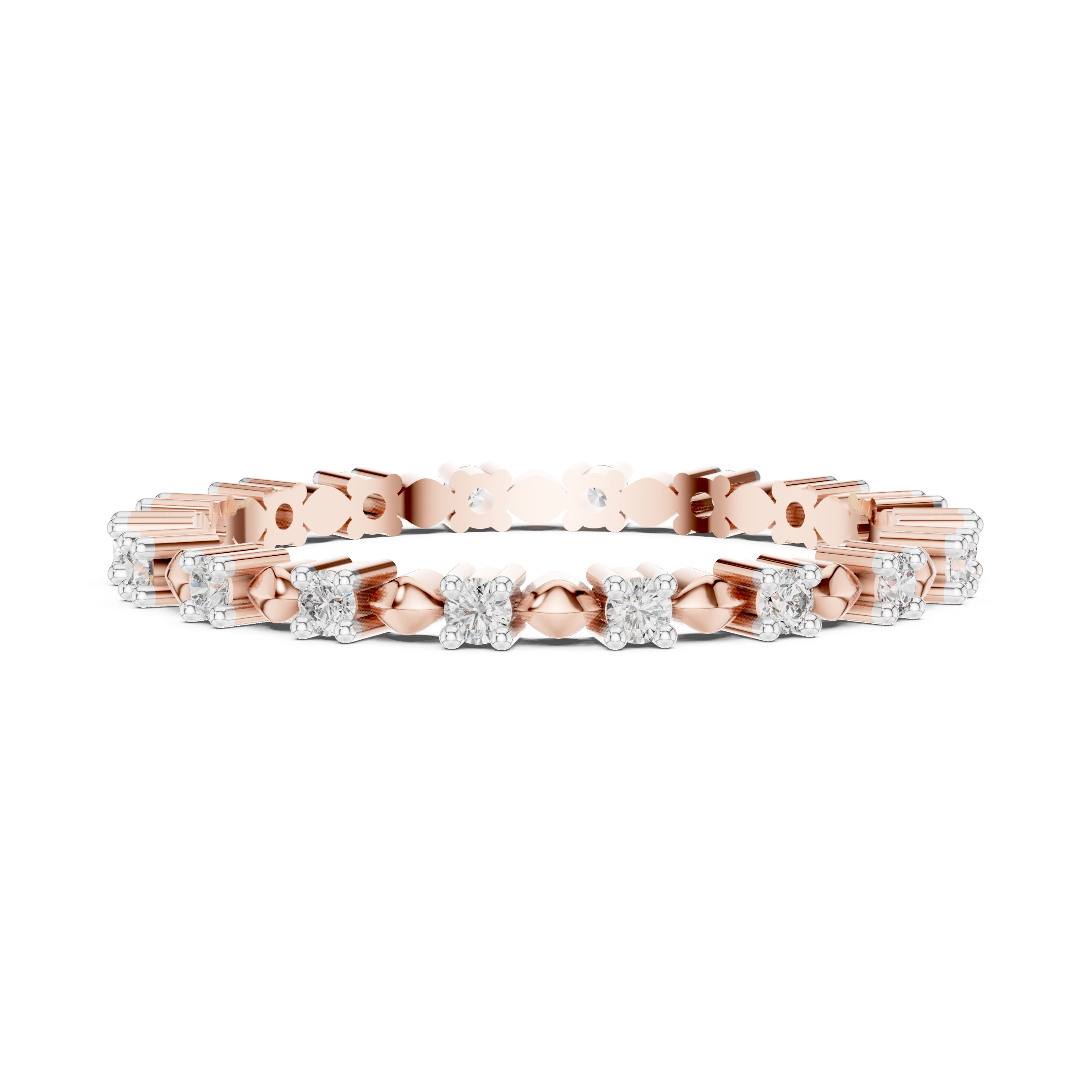 Diamond Motif Eternity Band – Design 12#10015