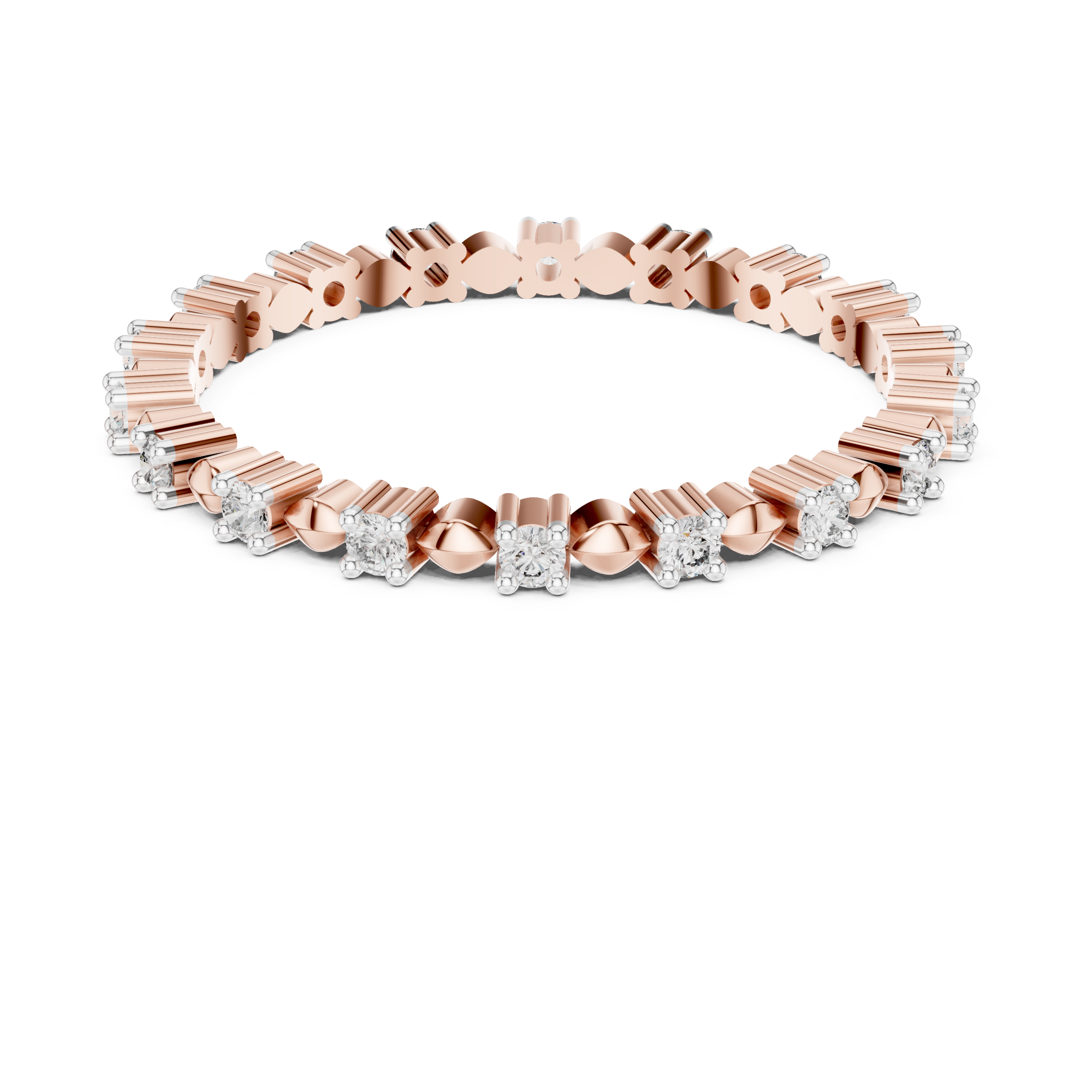 Diamond Motif Eternity Band – Design 12#10015