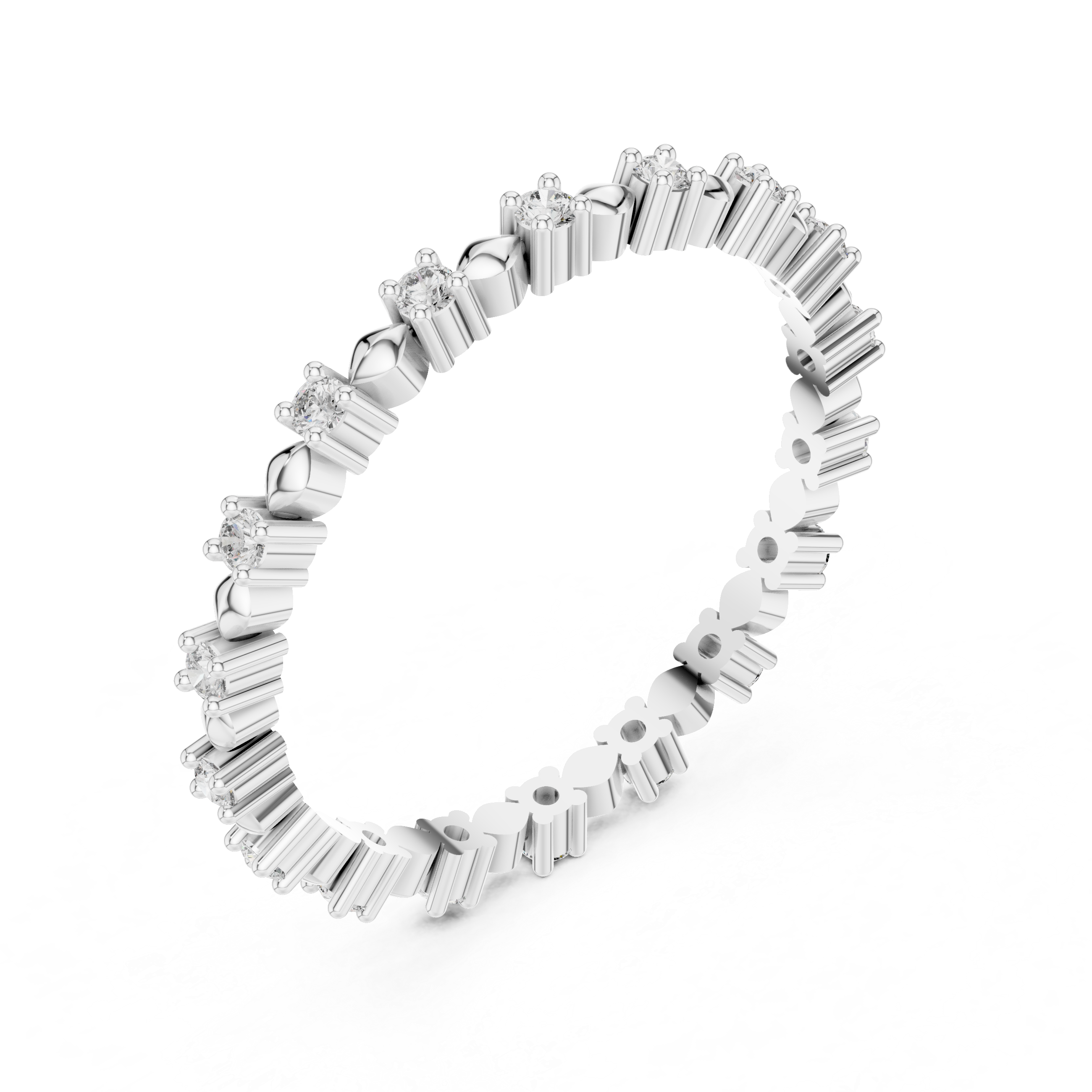 Diamond Motif Eternity Band – Design 12#10015