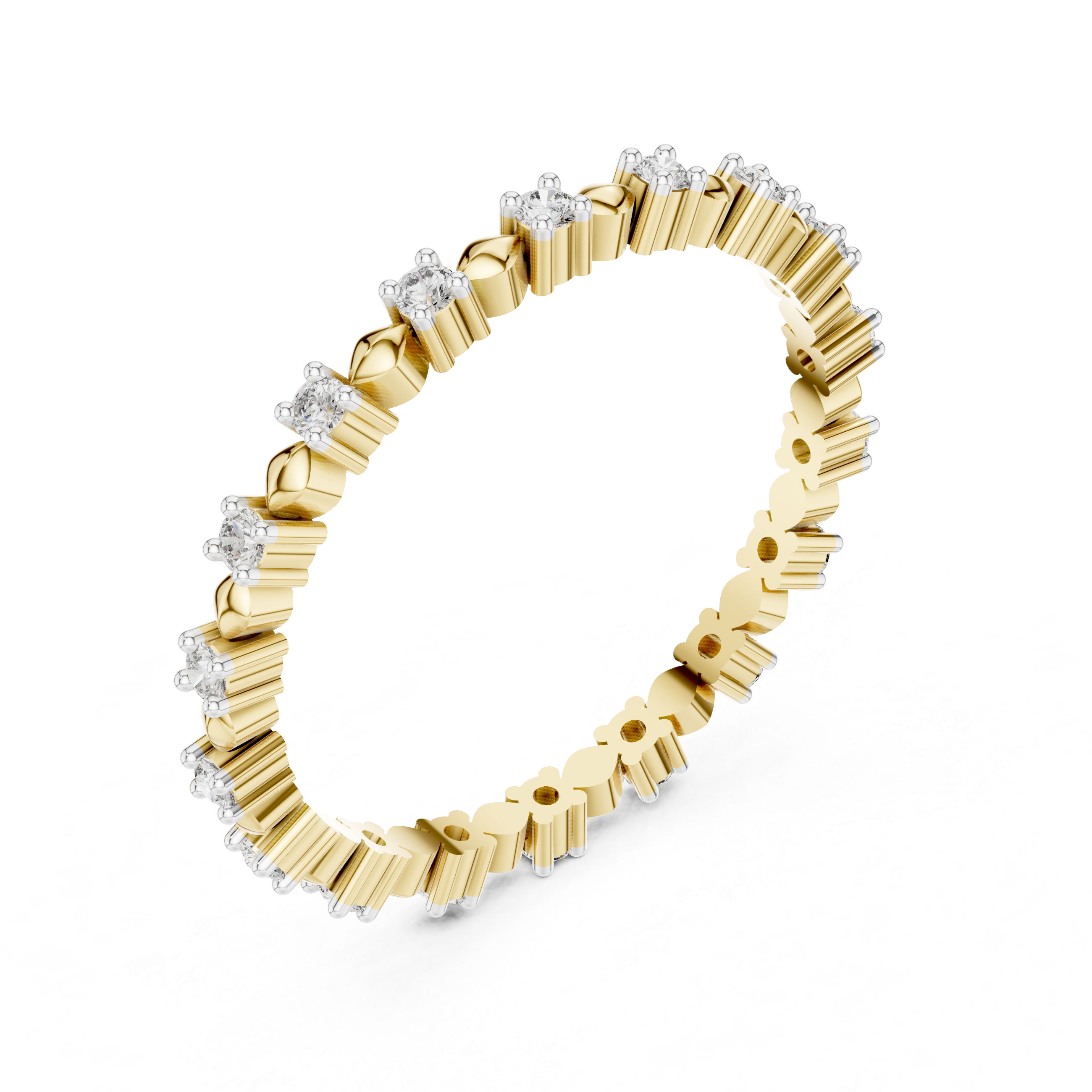 Diamond Motif Eternity Band – Design 12#10015