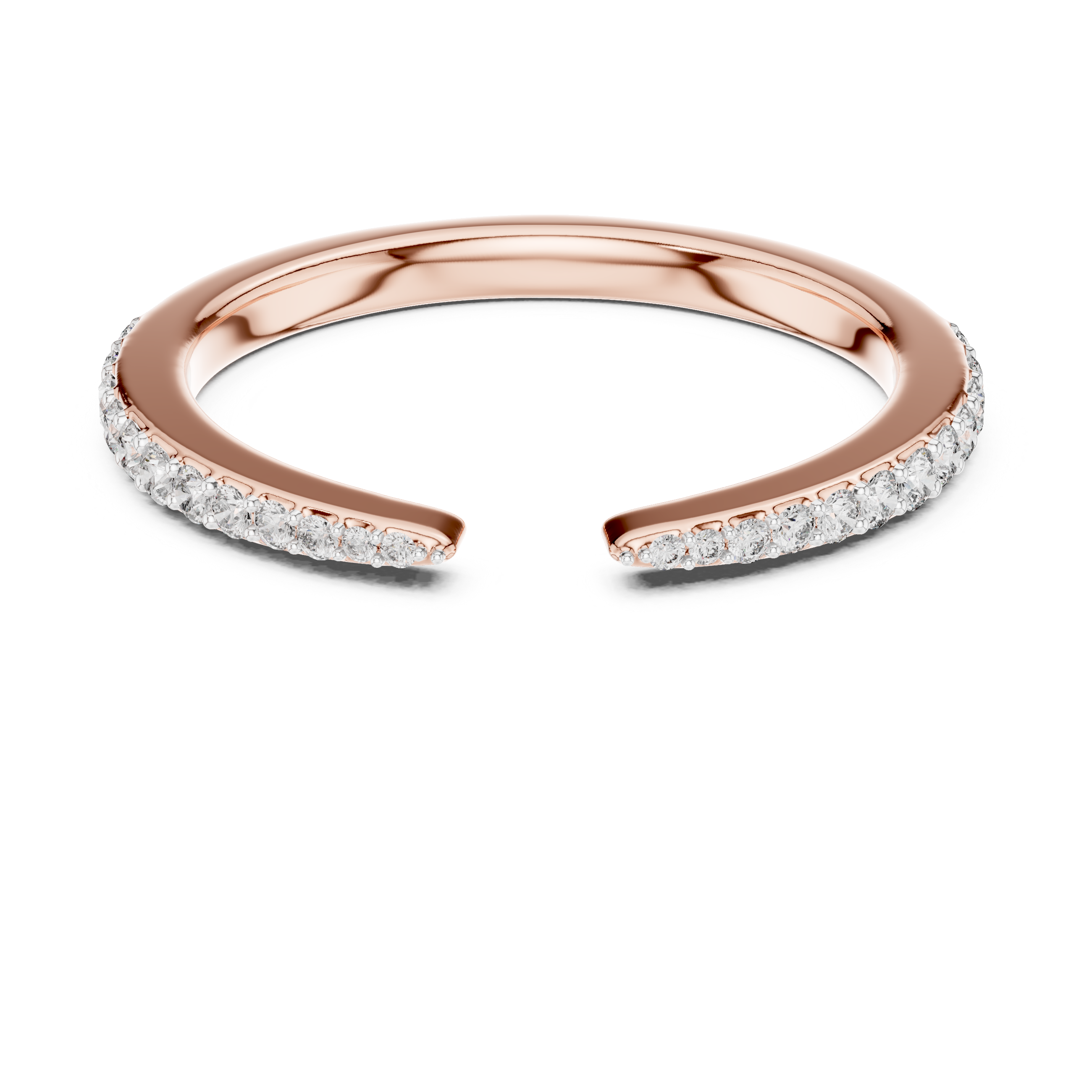 Open Pavé Diamond Wrap Ring – Design 12#10019