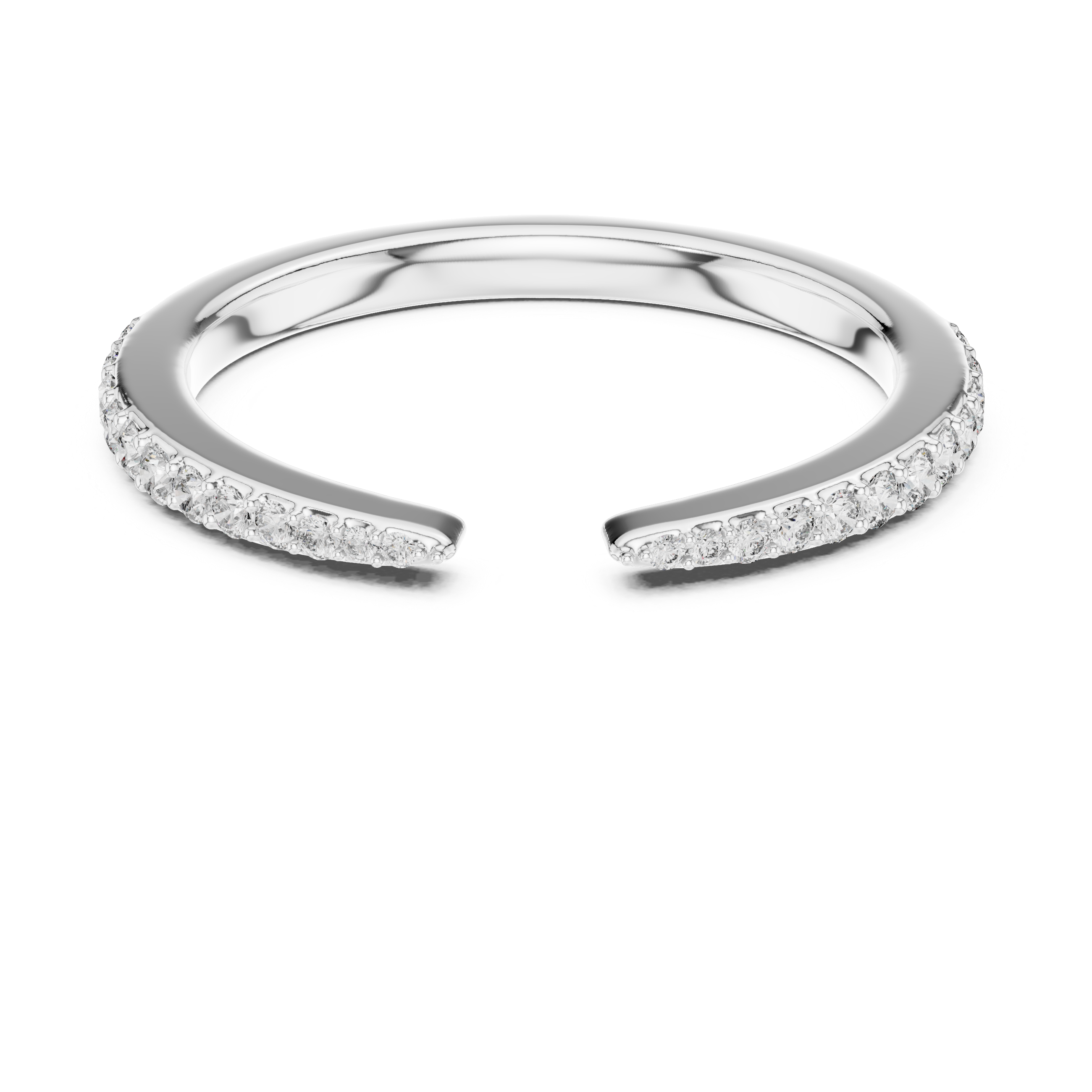 Open Pavé Diamond Wrap Ring – Design 12#10019