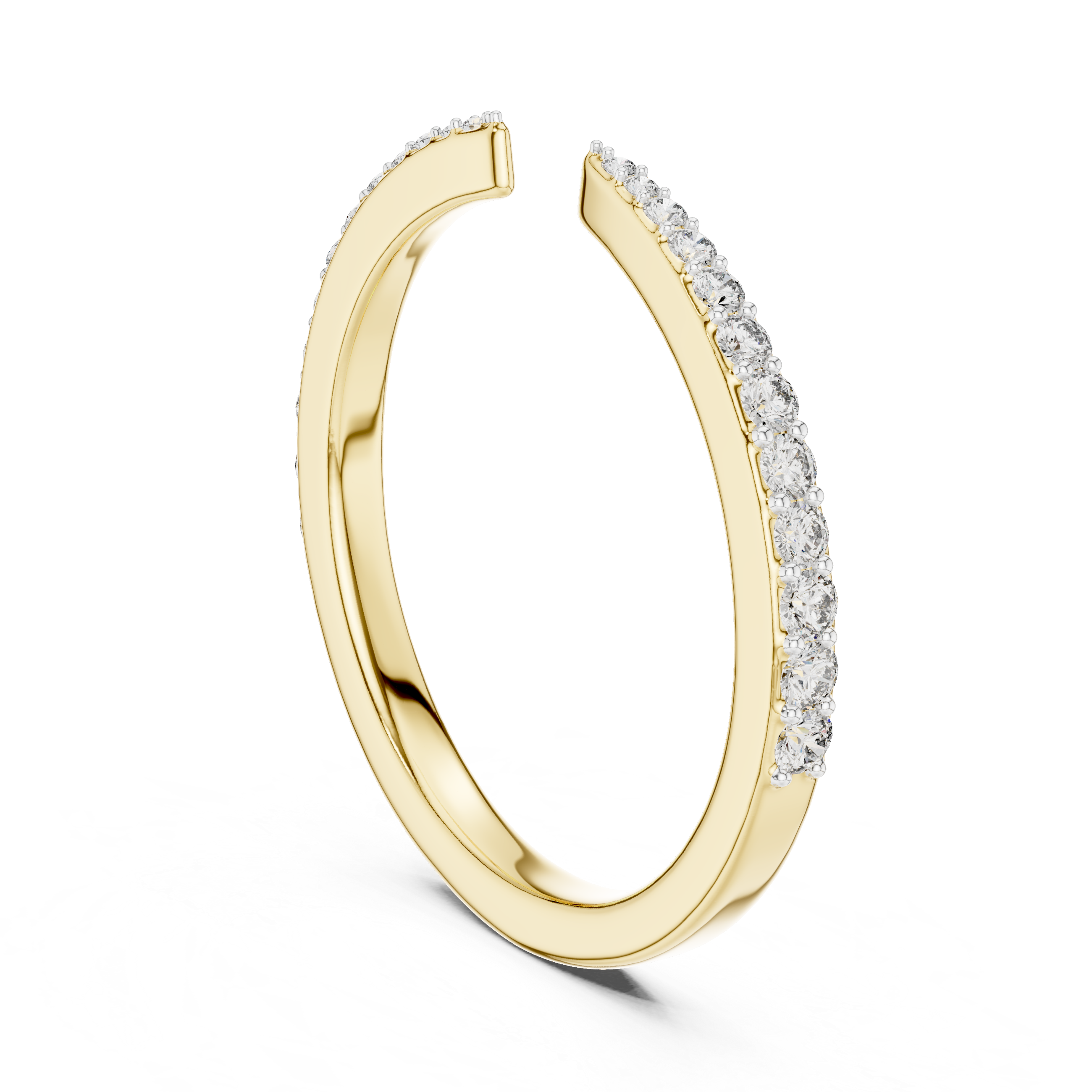 Open Pavé Diamond Wrap Ring – Design 12#10019
