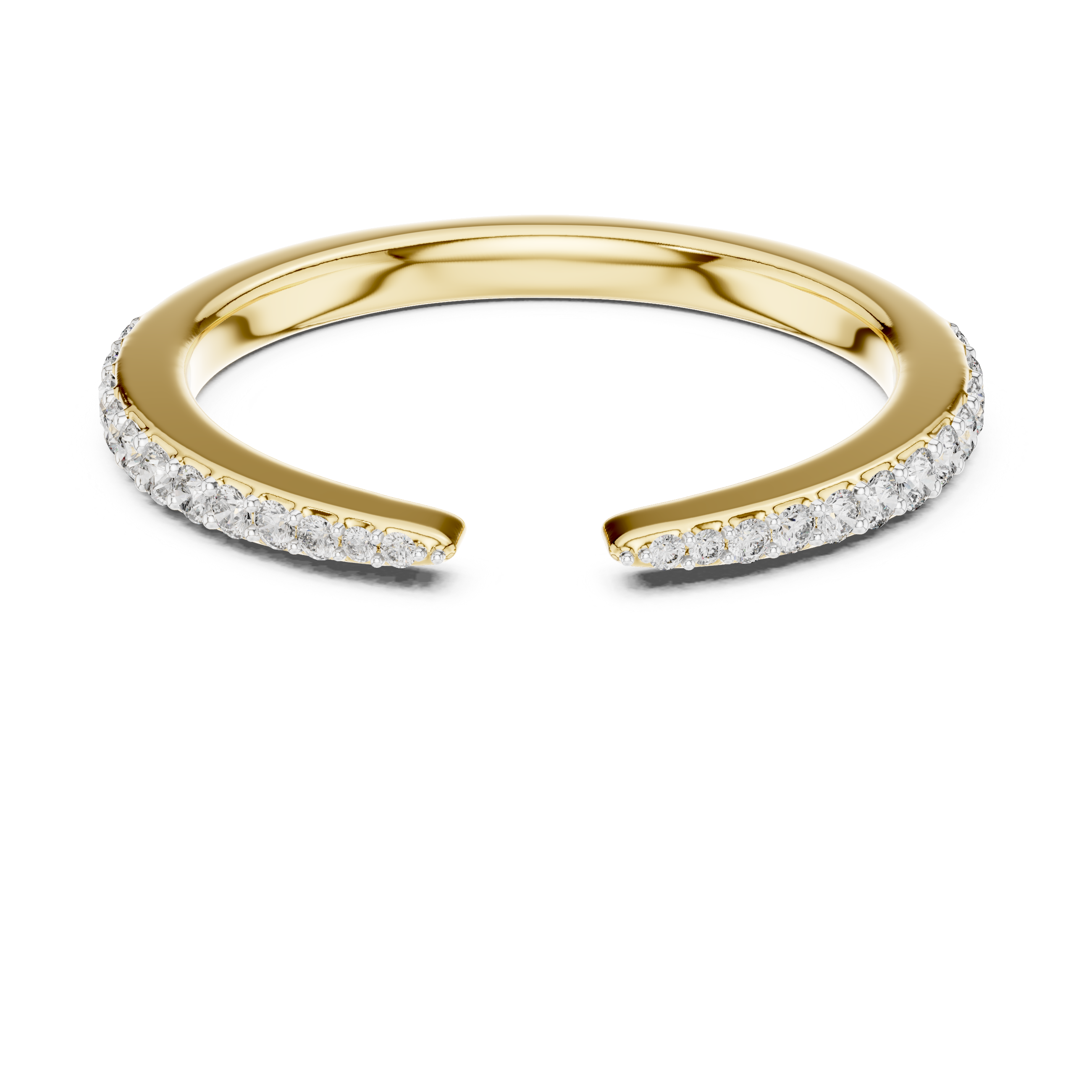 Open Pavé Diamond Wrap Ring – Design 12#10019