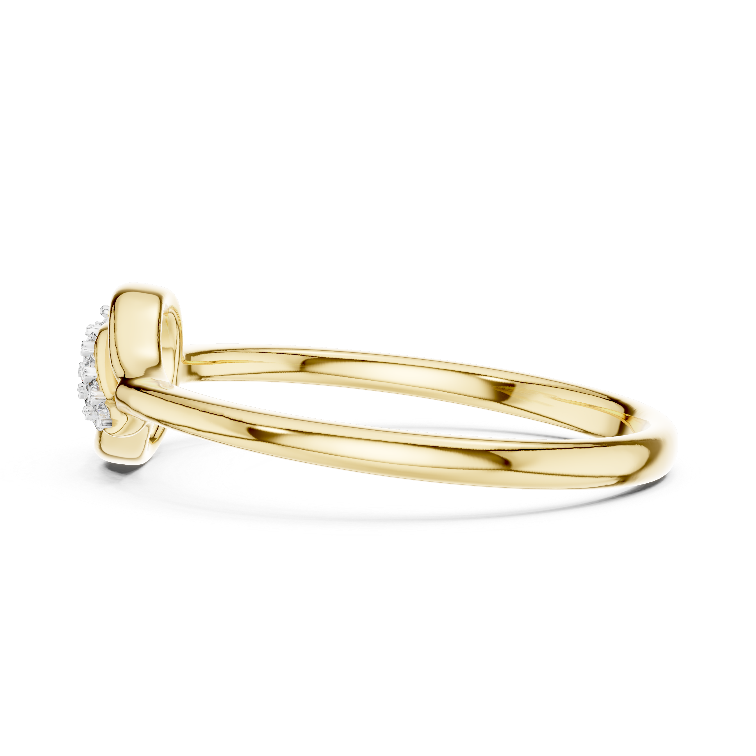 Diamond Floral Leaf Ring – Design 12#10046