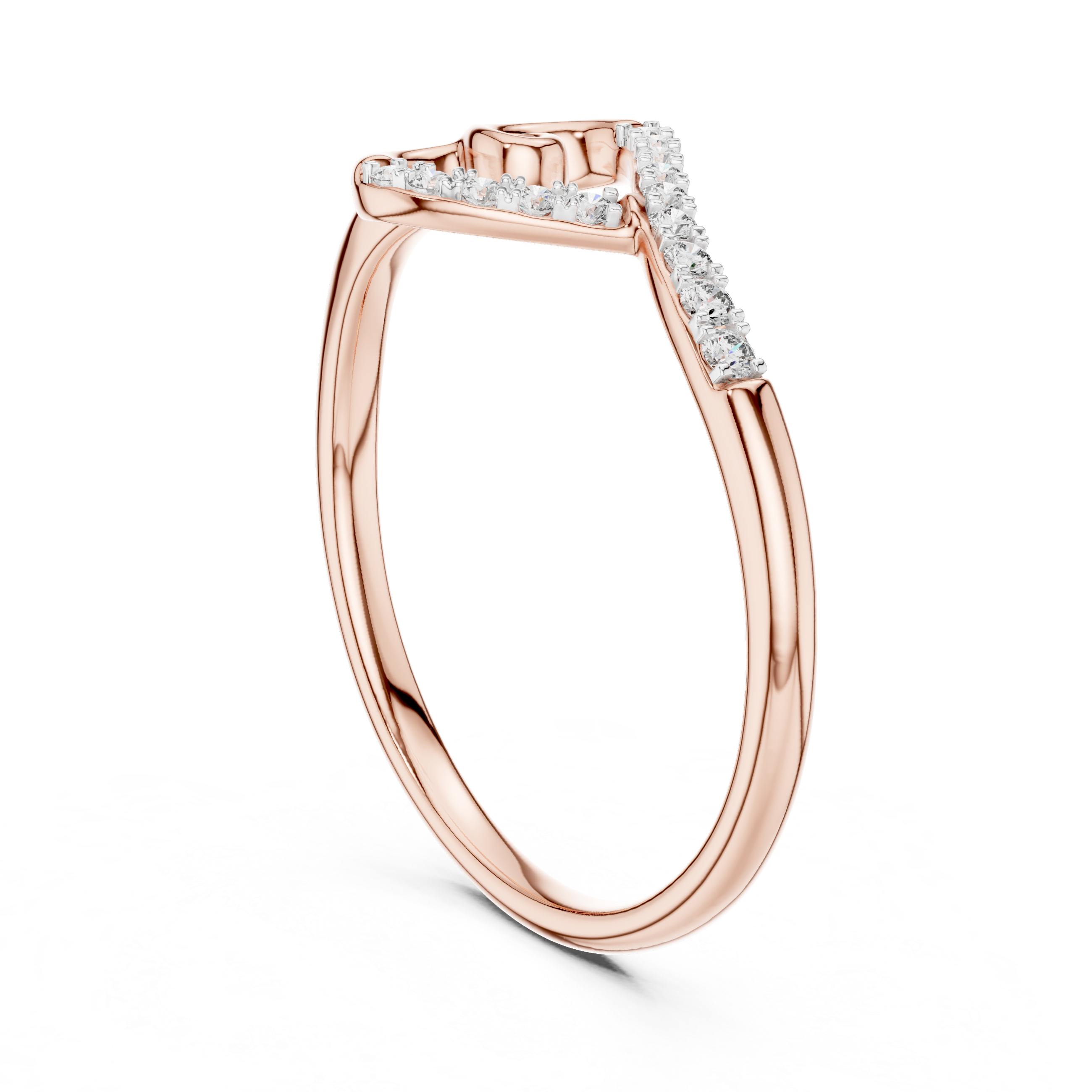 Diamond Loop Ribbon Ring – Design 12#10049