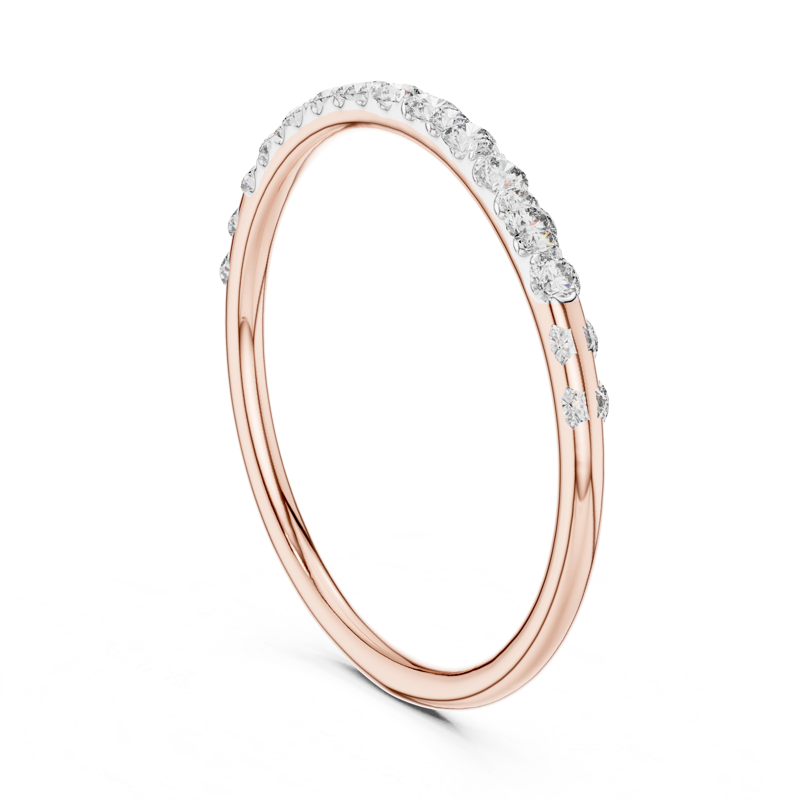 Slim Diamond Band Ring – Design 12#10057